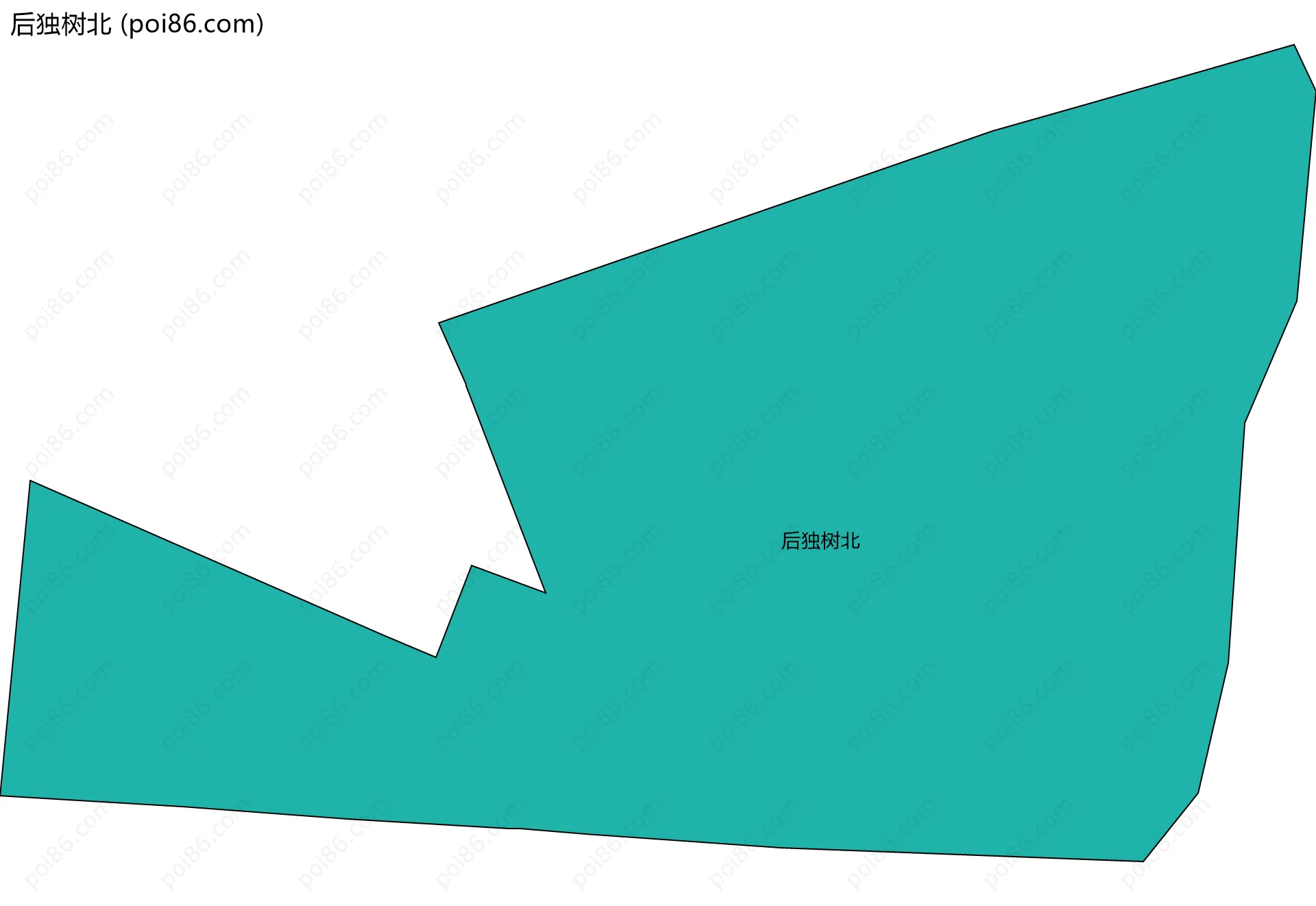 后独树北边界地图