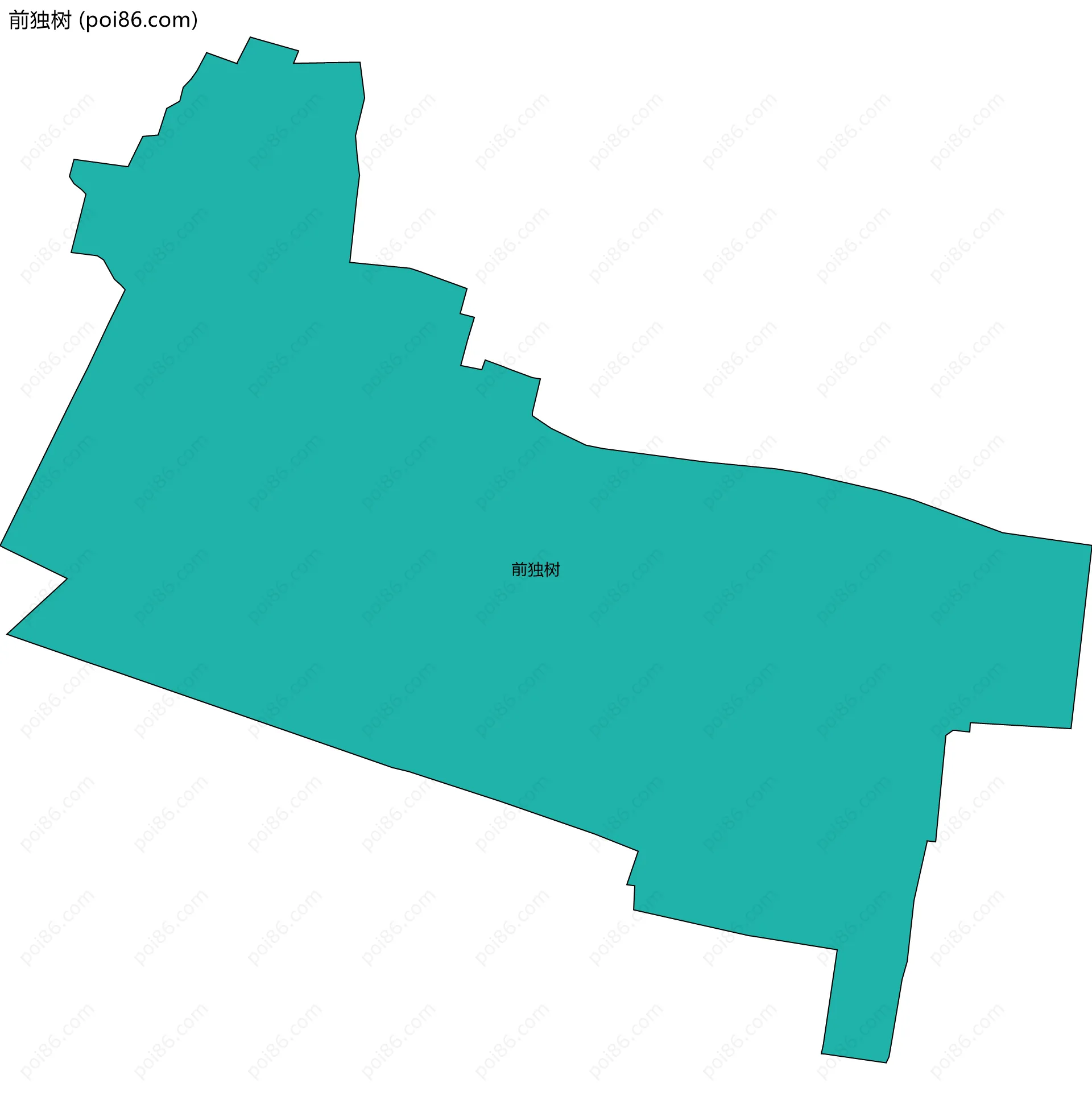 前独树边界地图