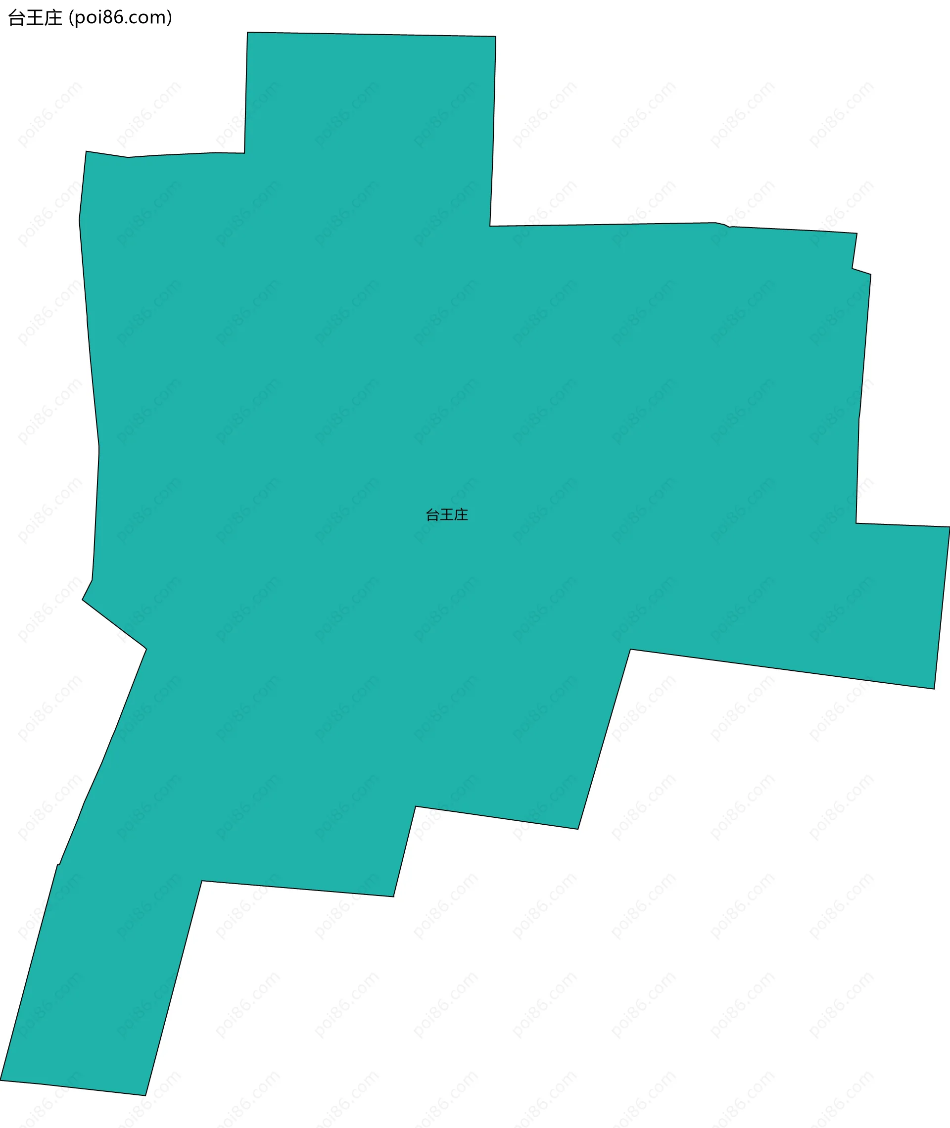 台王庄边界地图