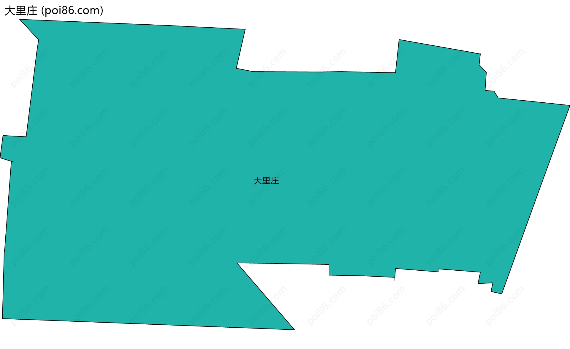 大里庄边界地图