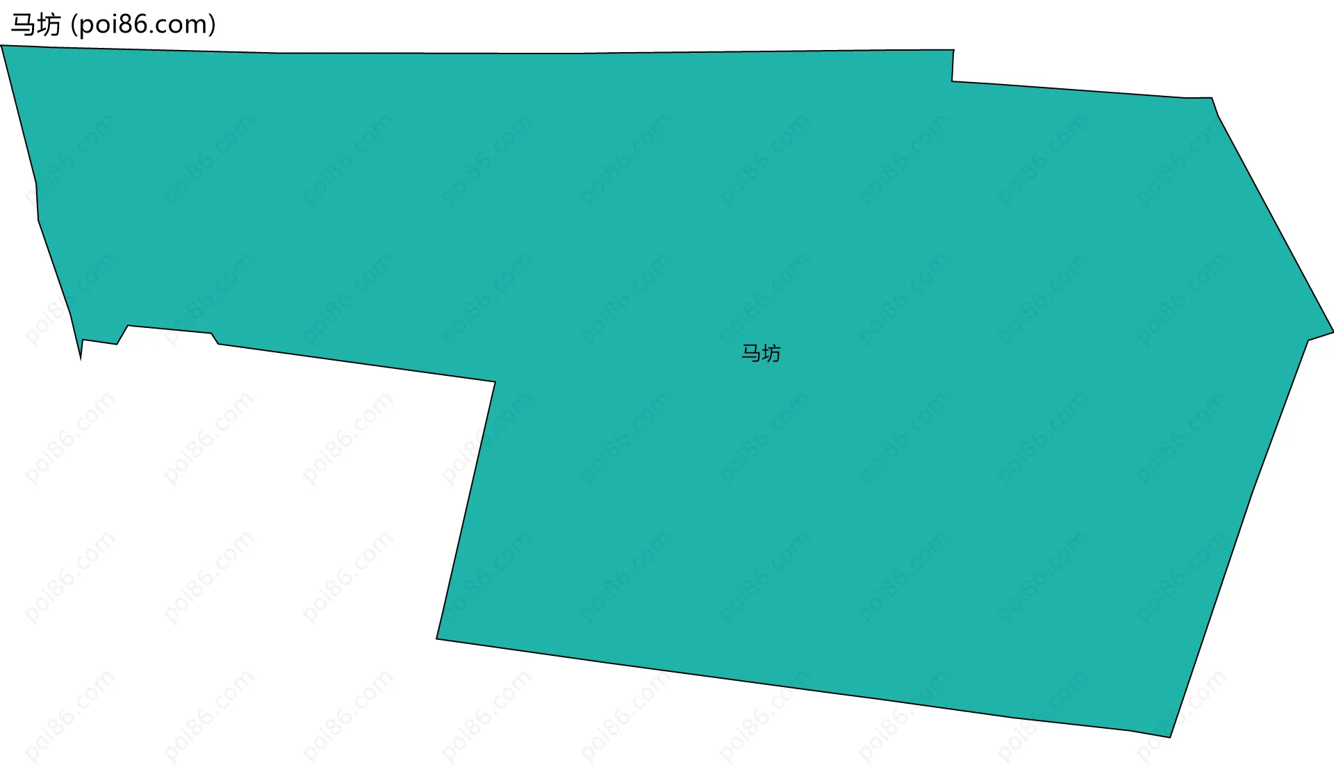 马坊边界地图
