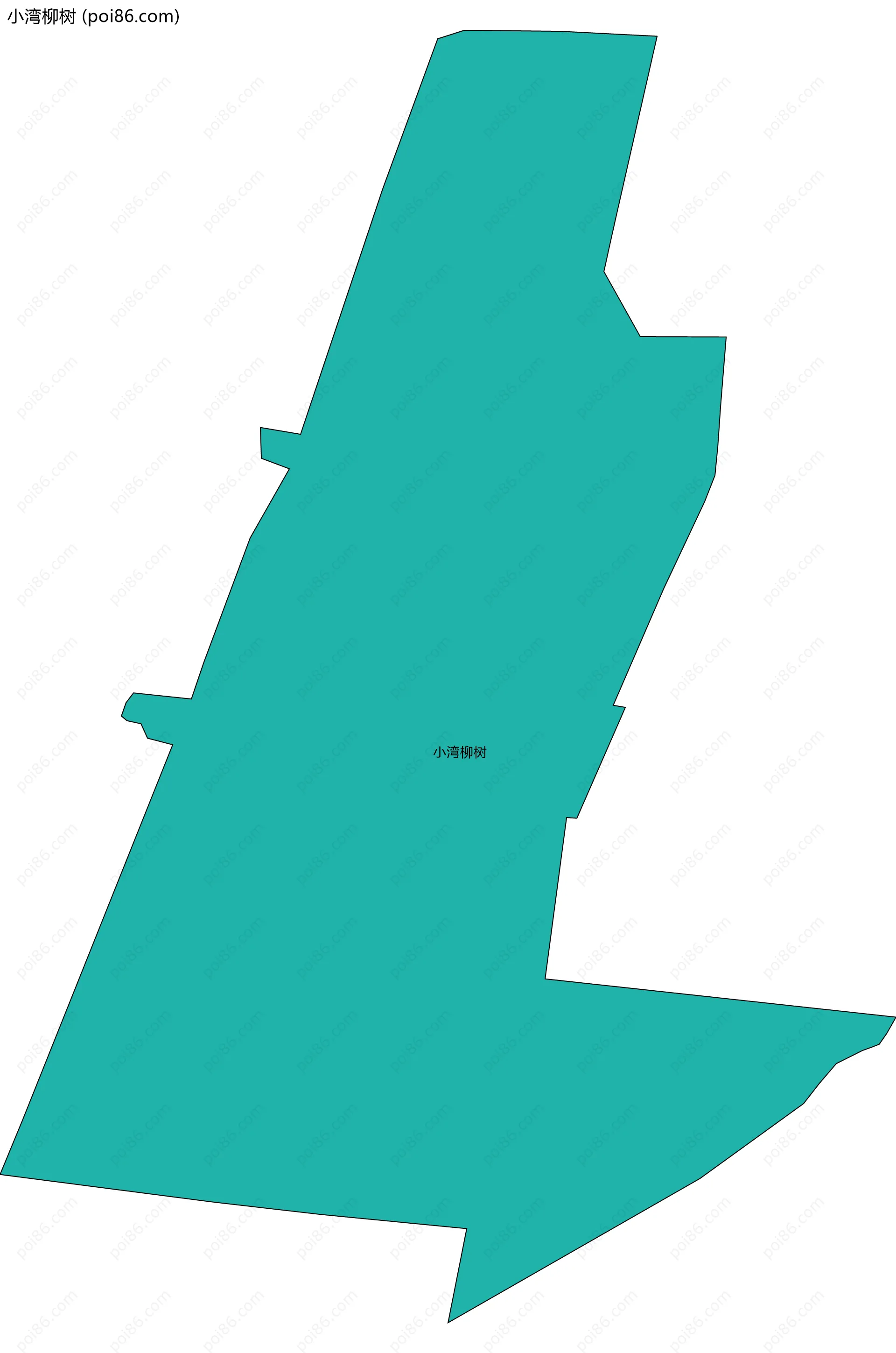 小湾柳树边界地图