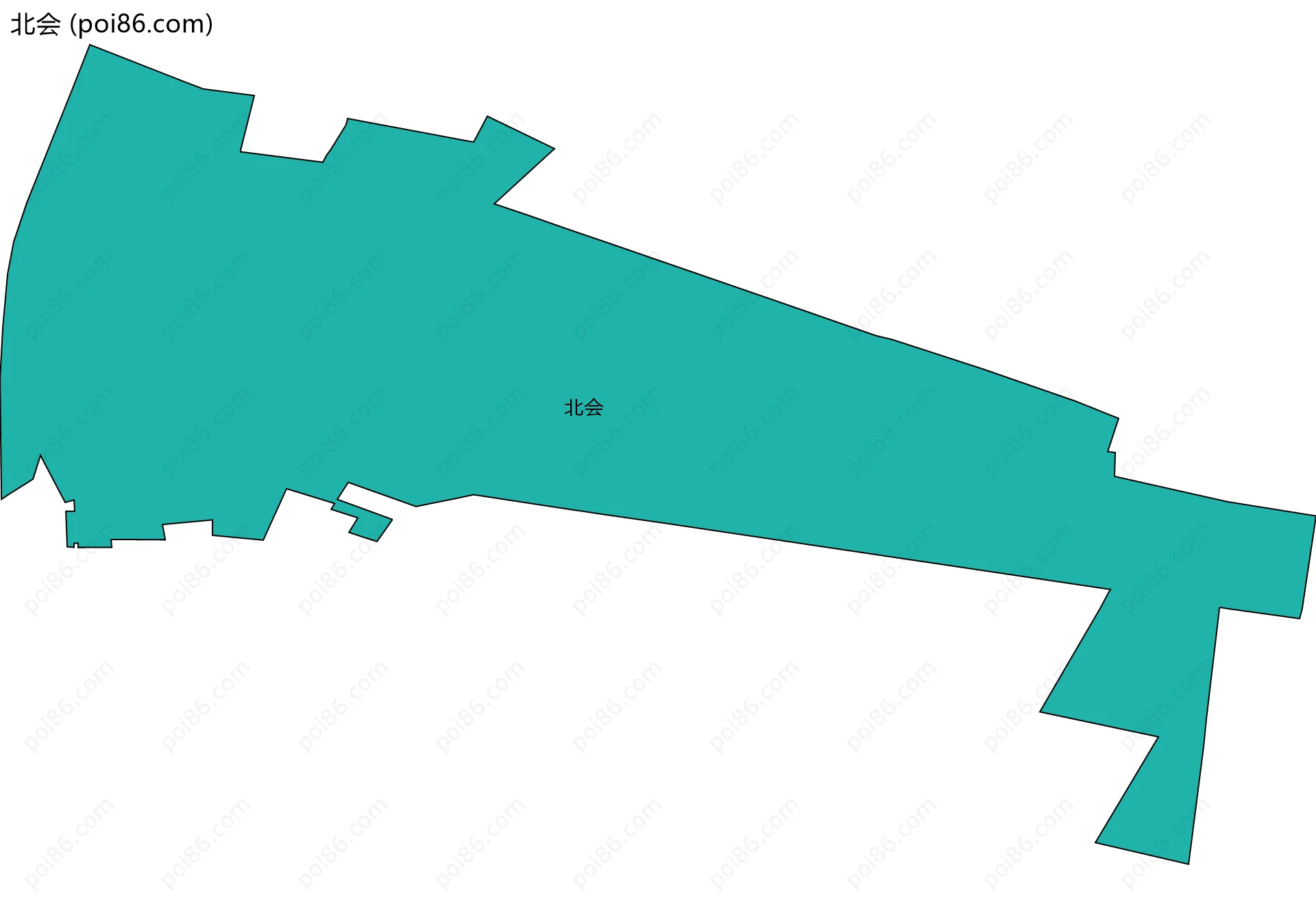 北会边界地图