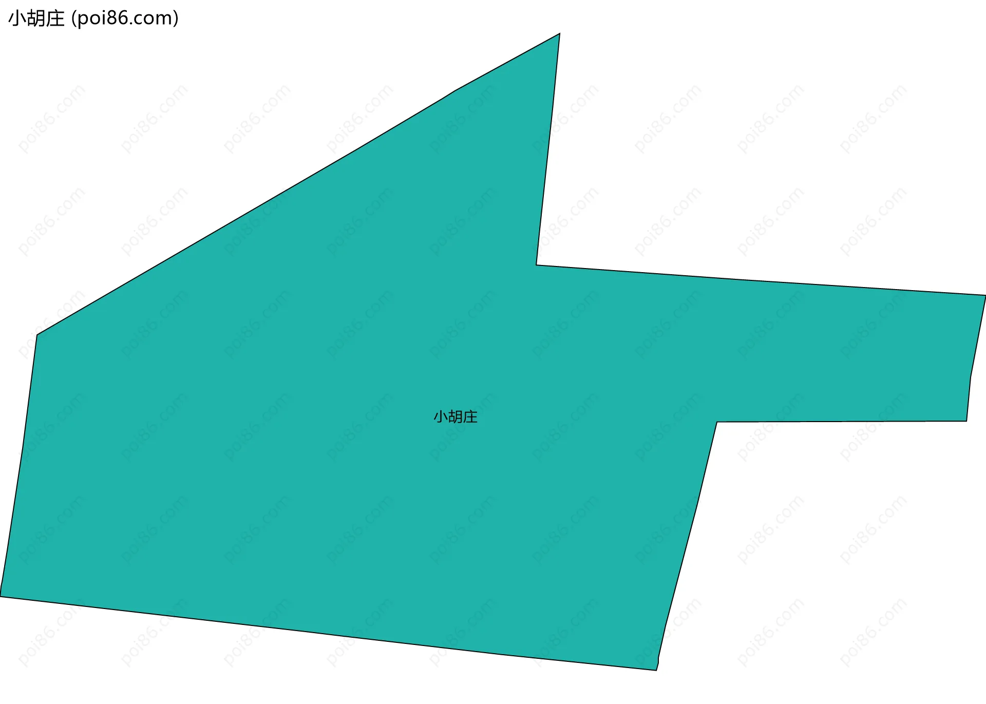 小胡庄边界地图