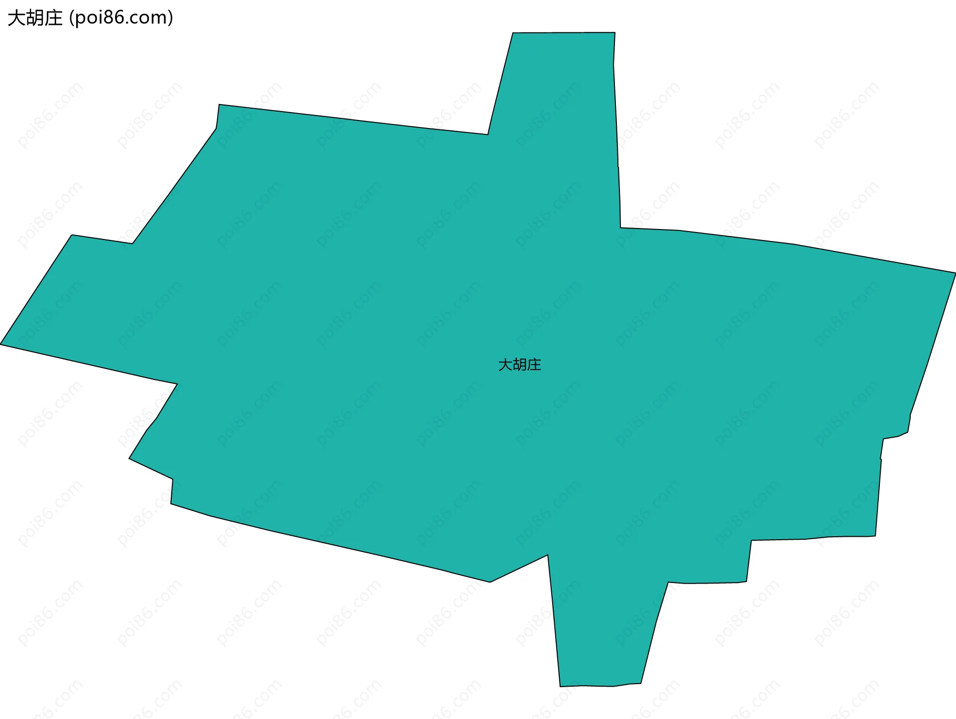 大胡庄边界地图