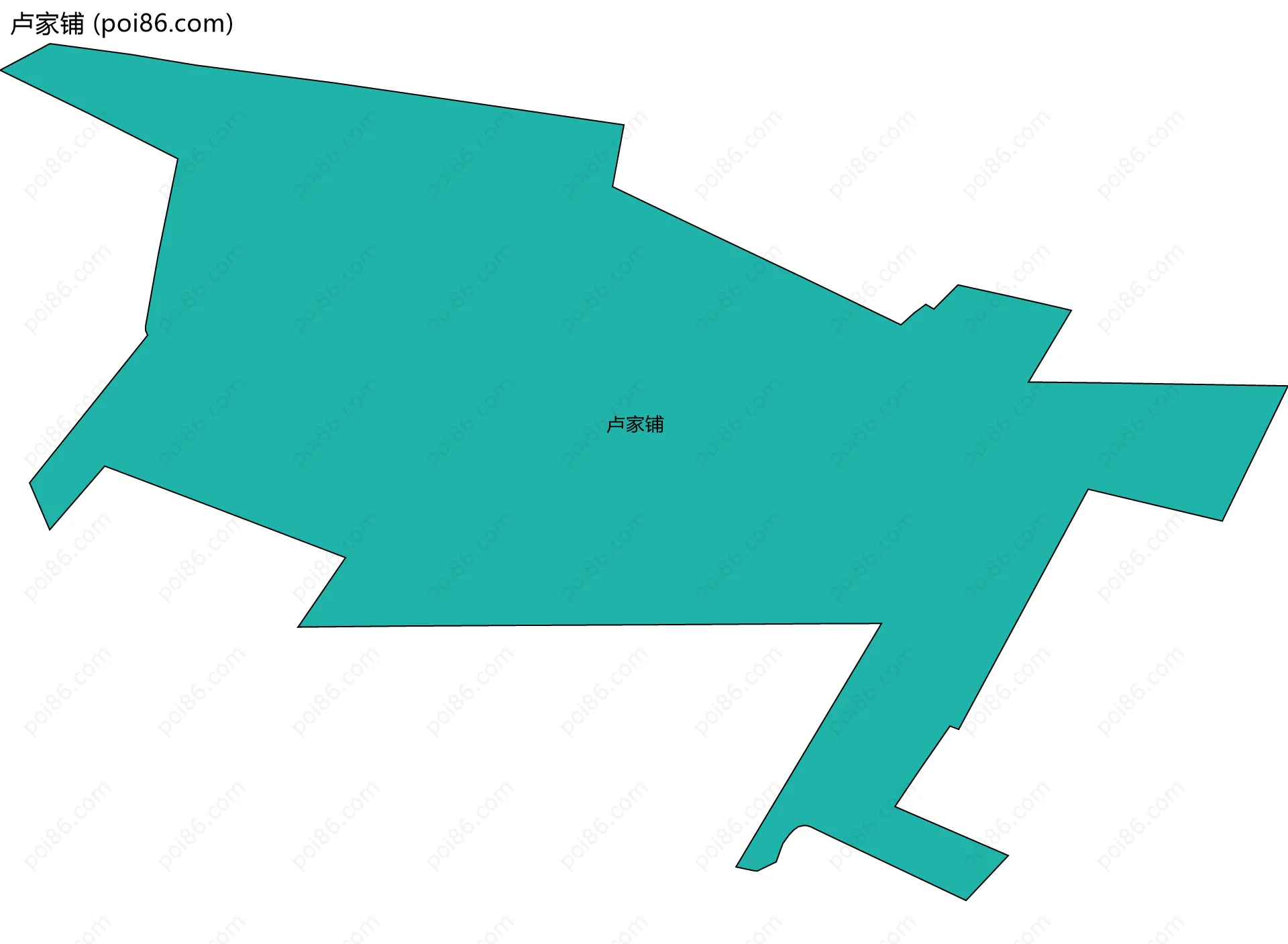 卢家铺边界地图