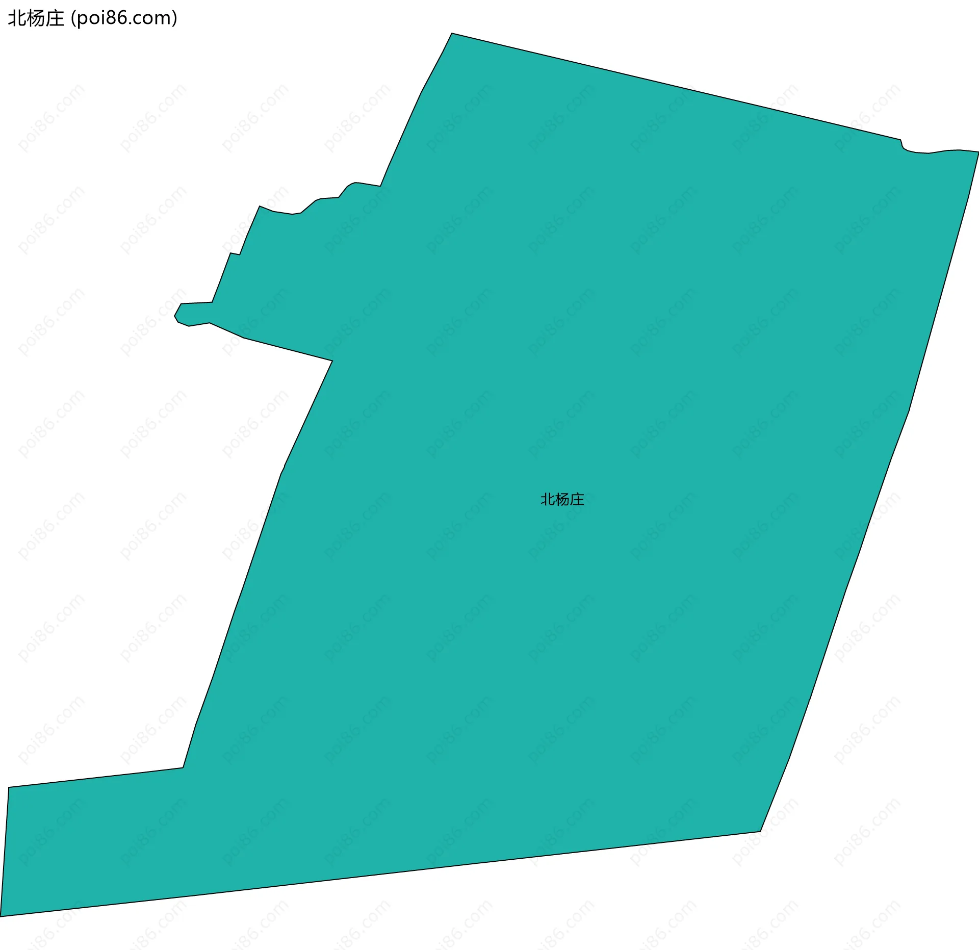 北杨庄边界地图