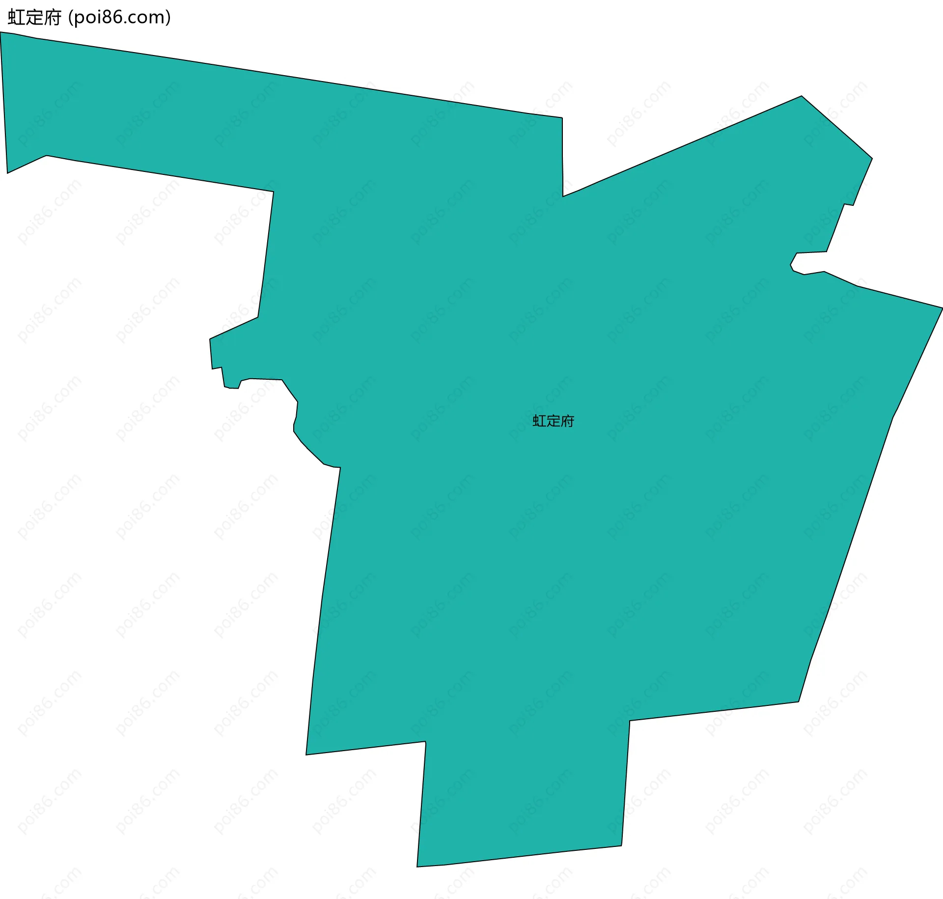 虹定府边界地图