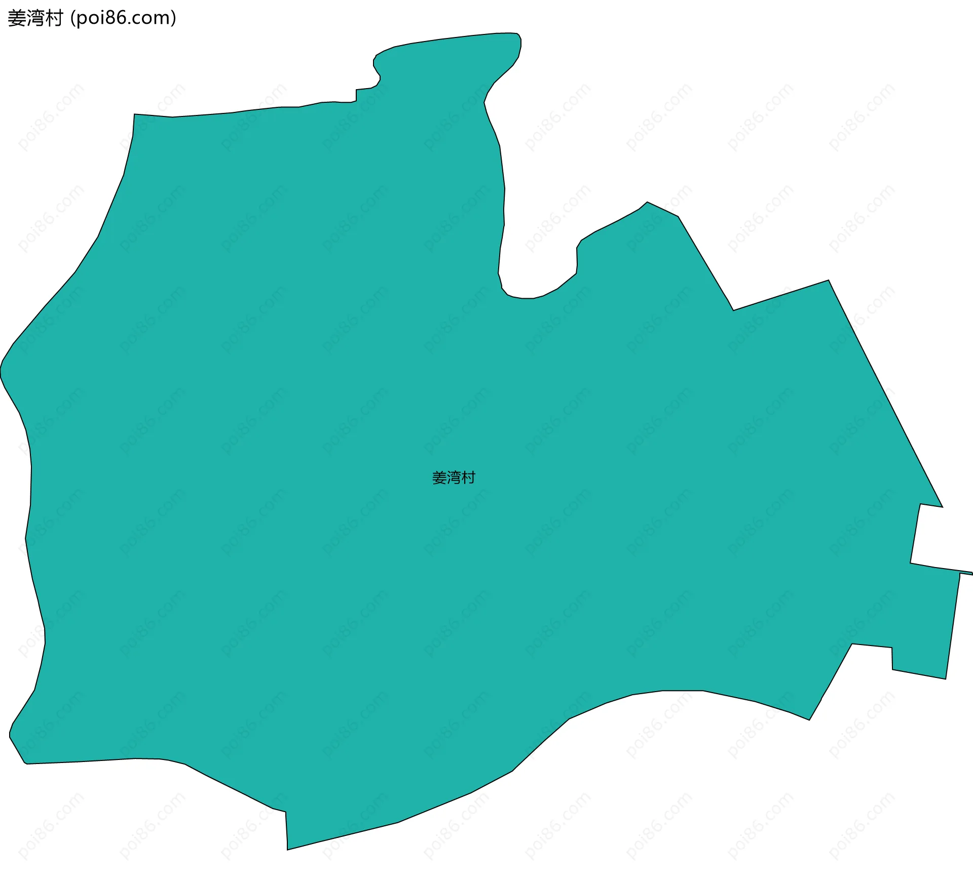 姜湾村边界地图