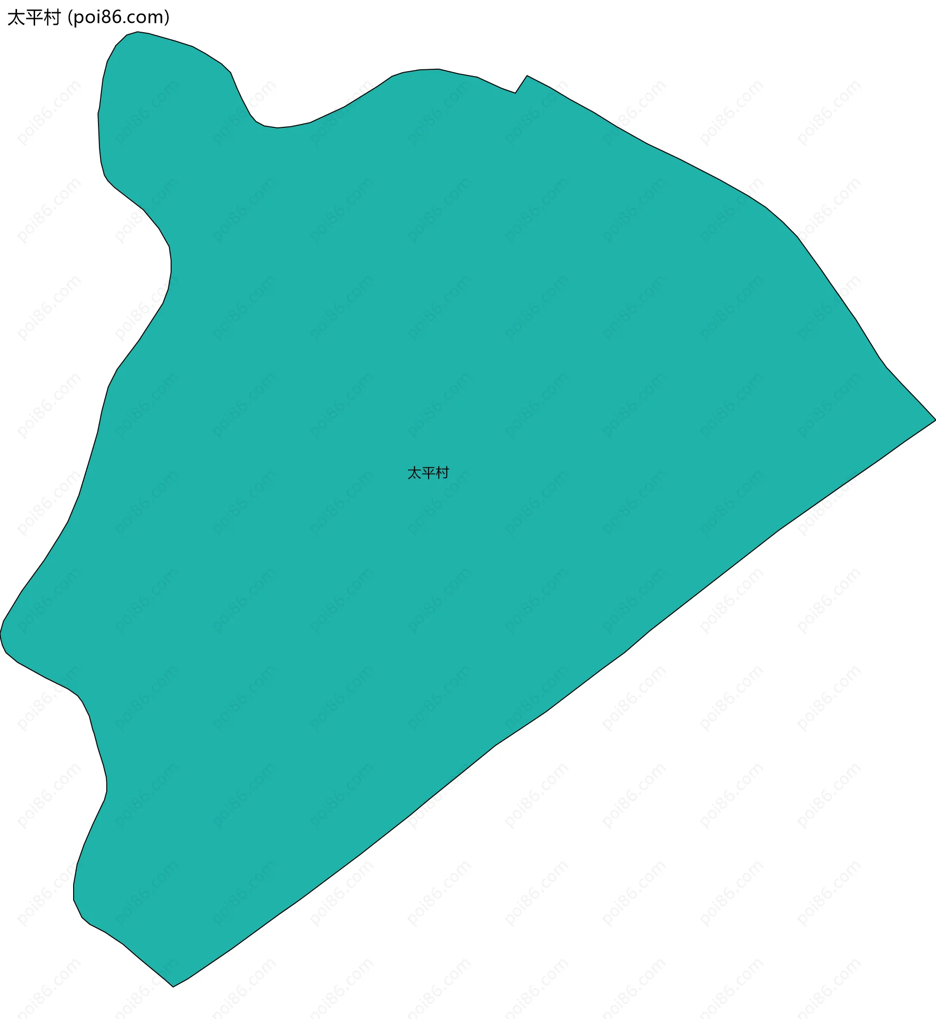 太平村边界地图