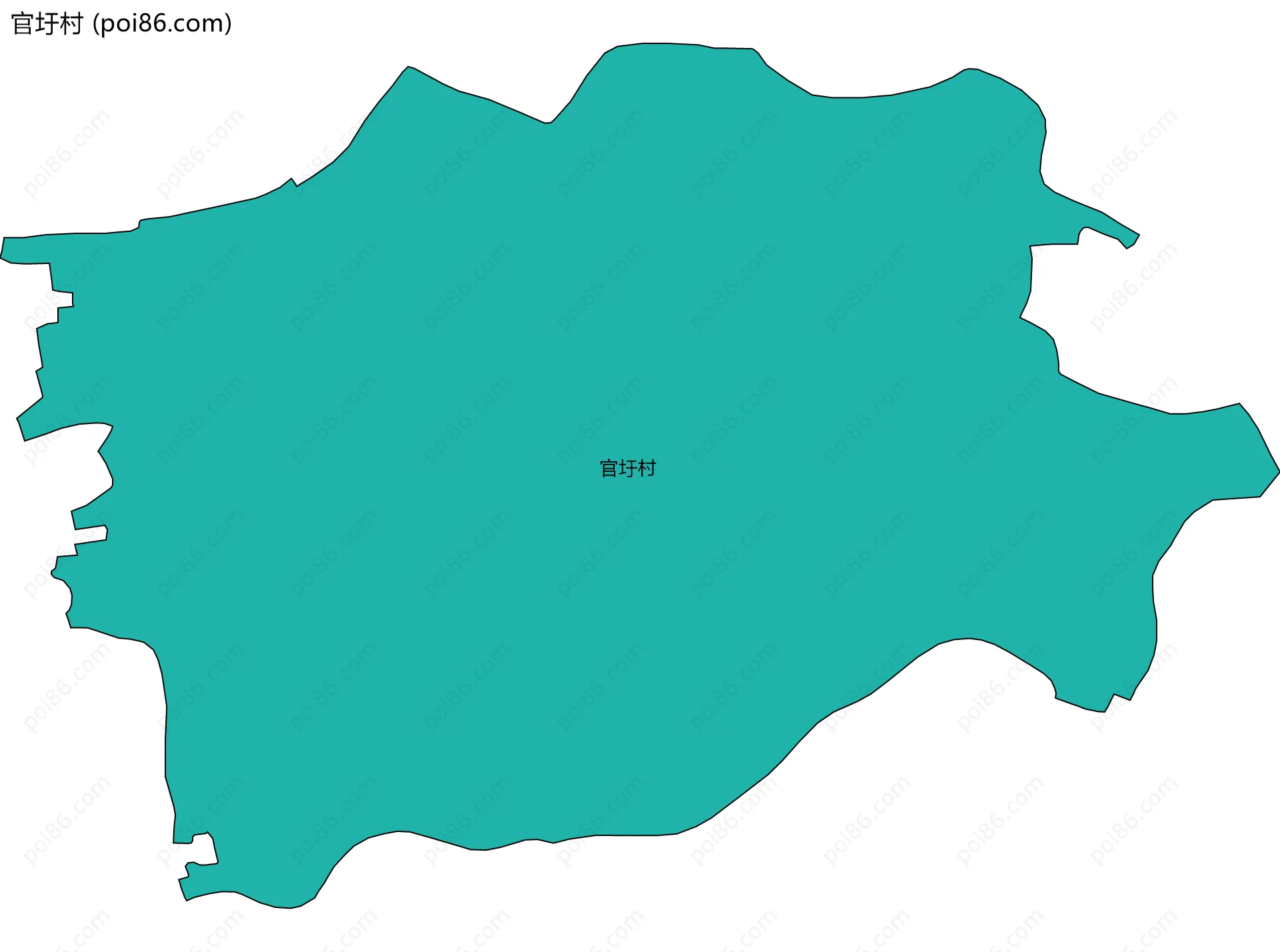 官圩村边界地图