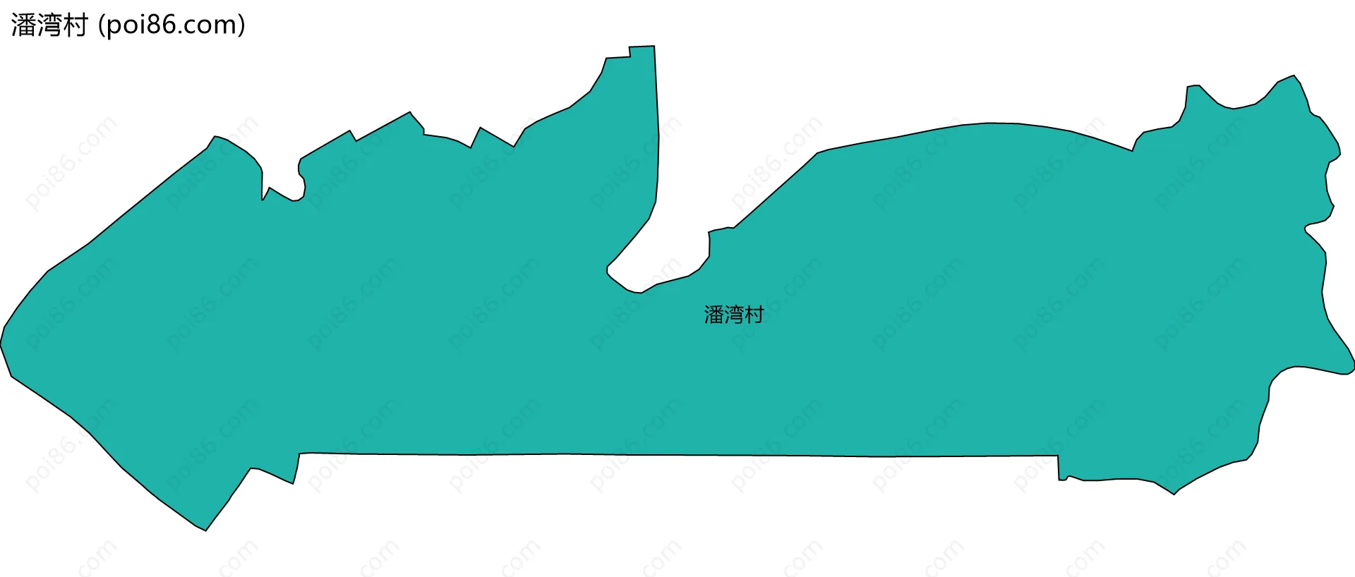 潘湾村边界地图