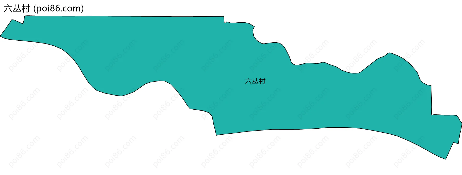 六丛村边界地图