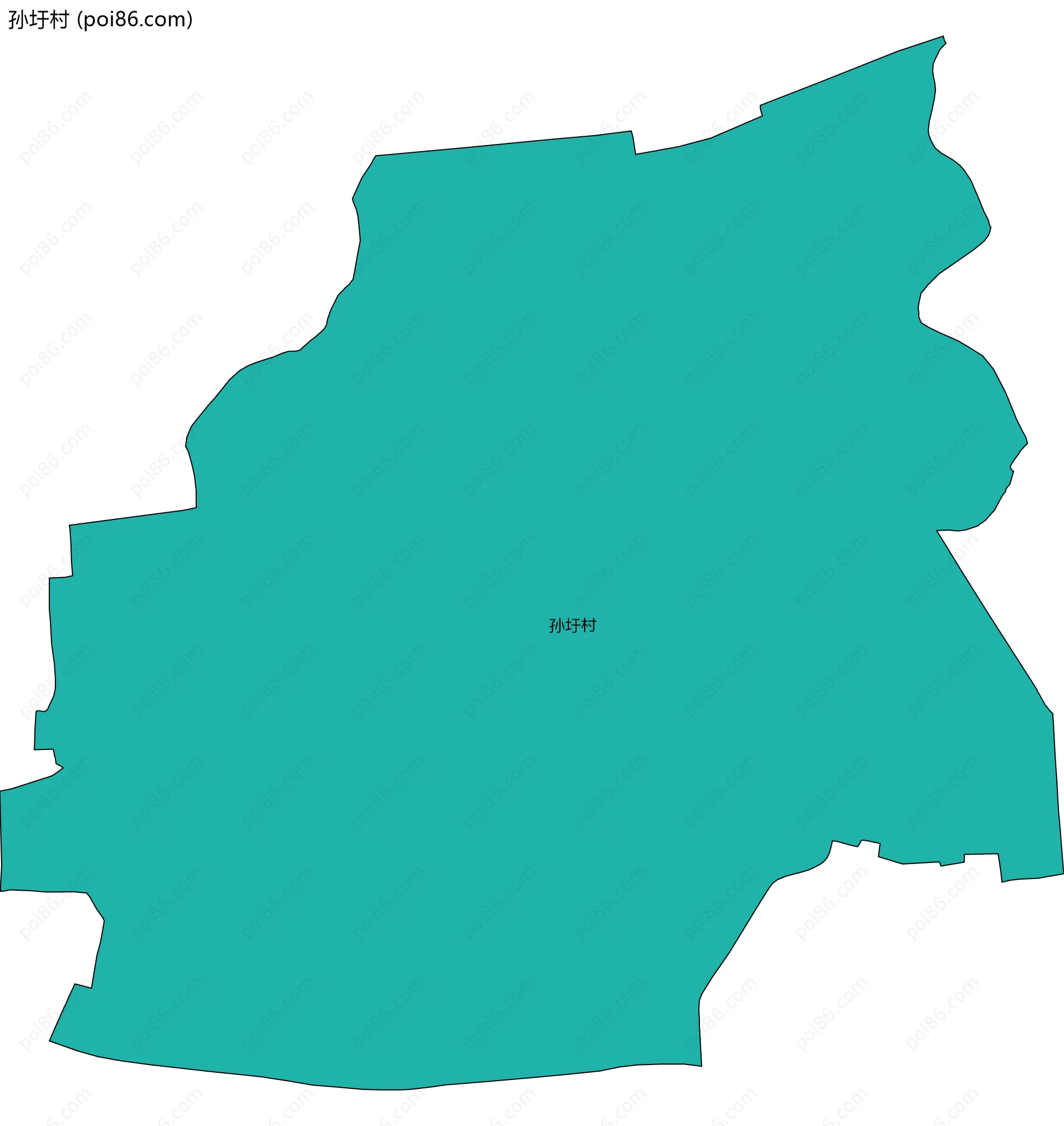 孙圩村边界地图