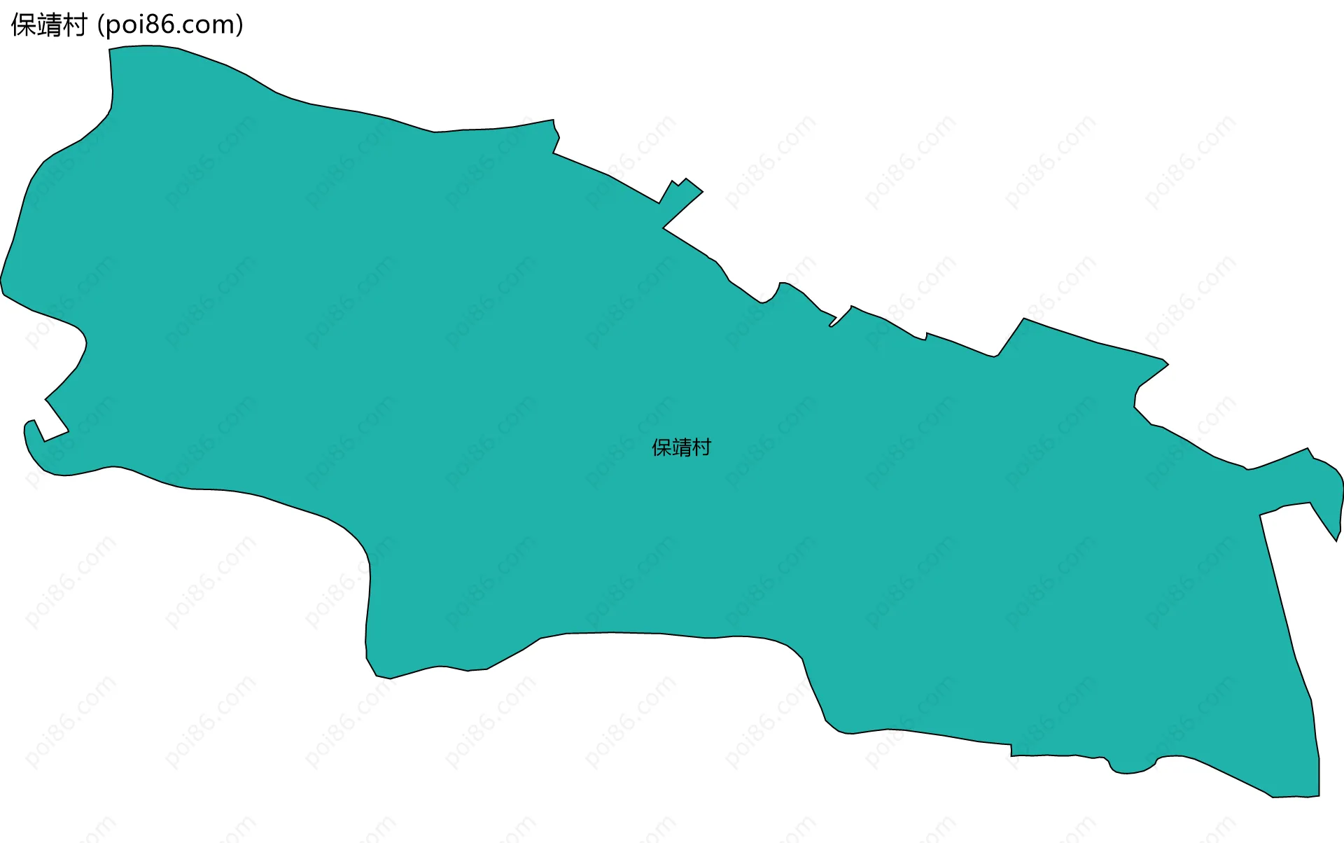 保靖村边界地图