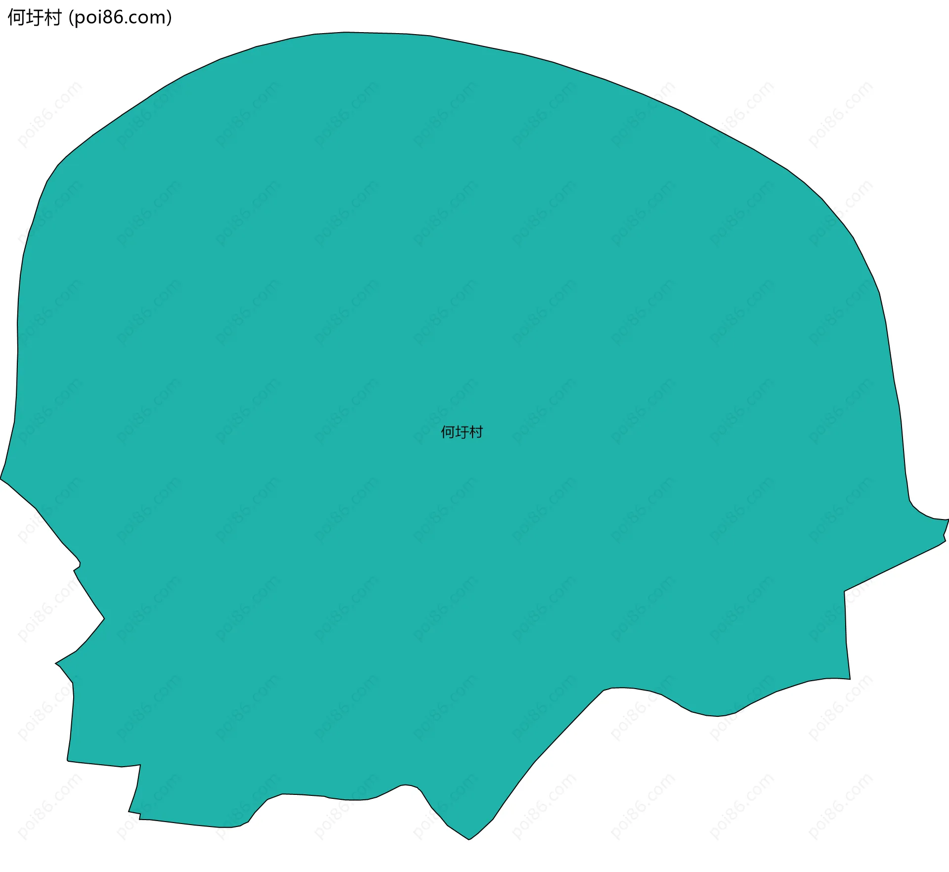 何圩村边界地图