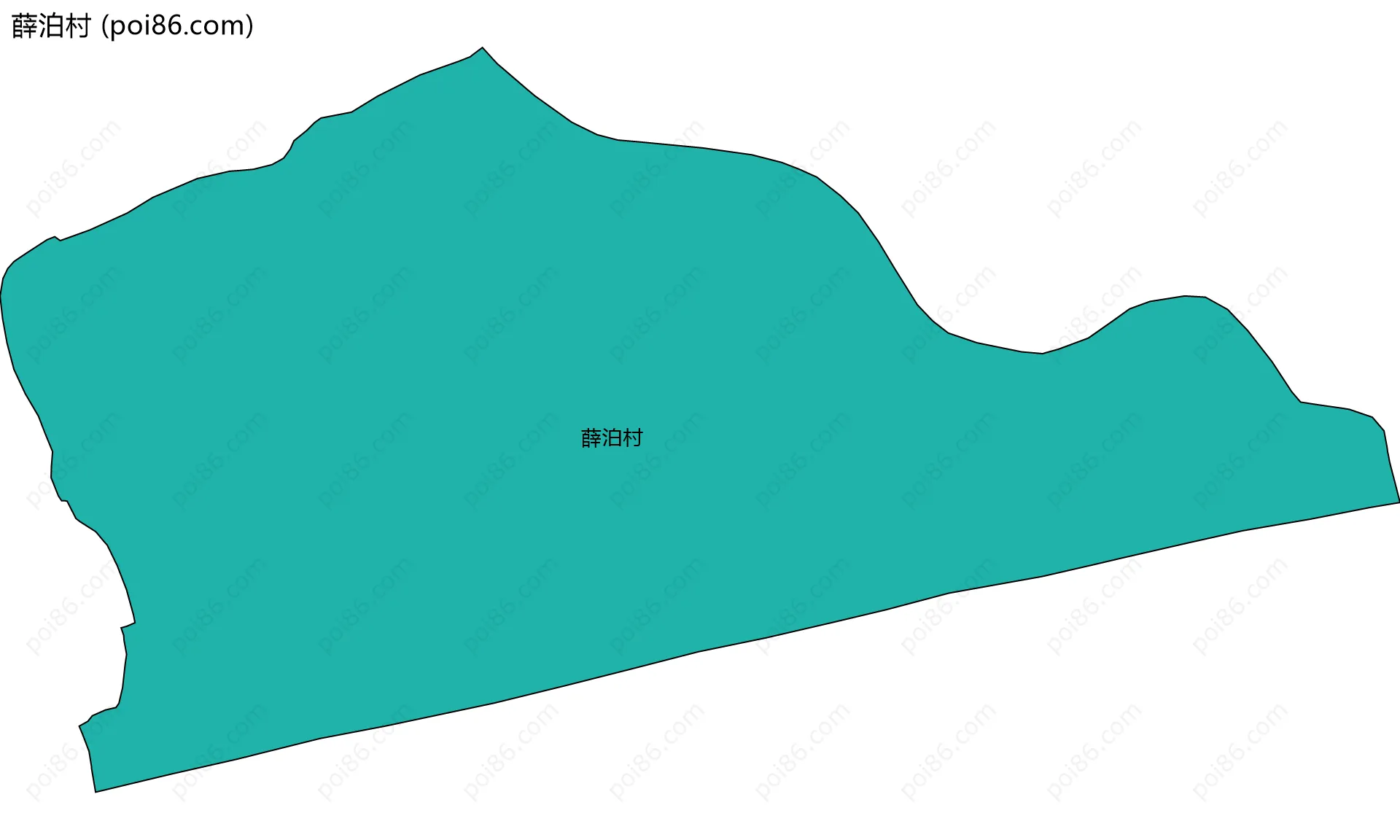 薛泊村边界地图