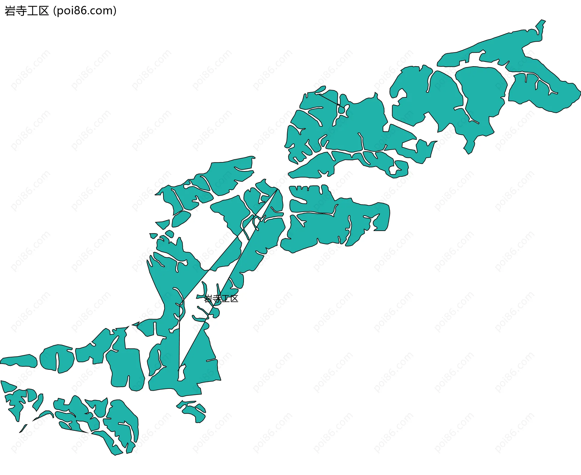 岩寺工区边界地图