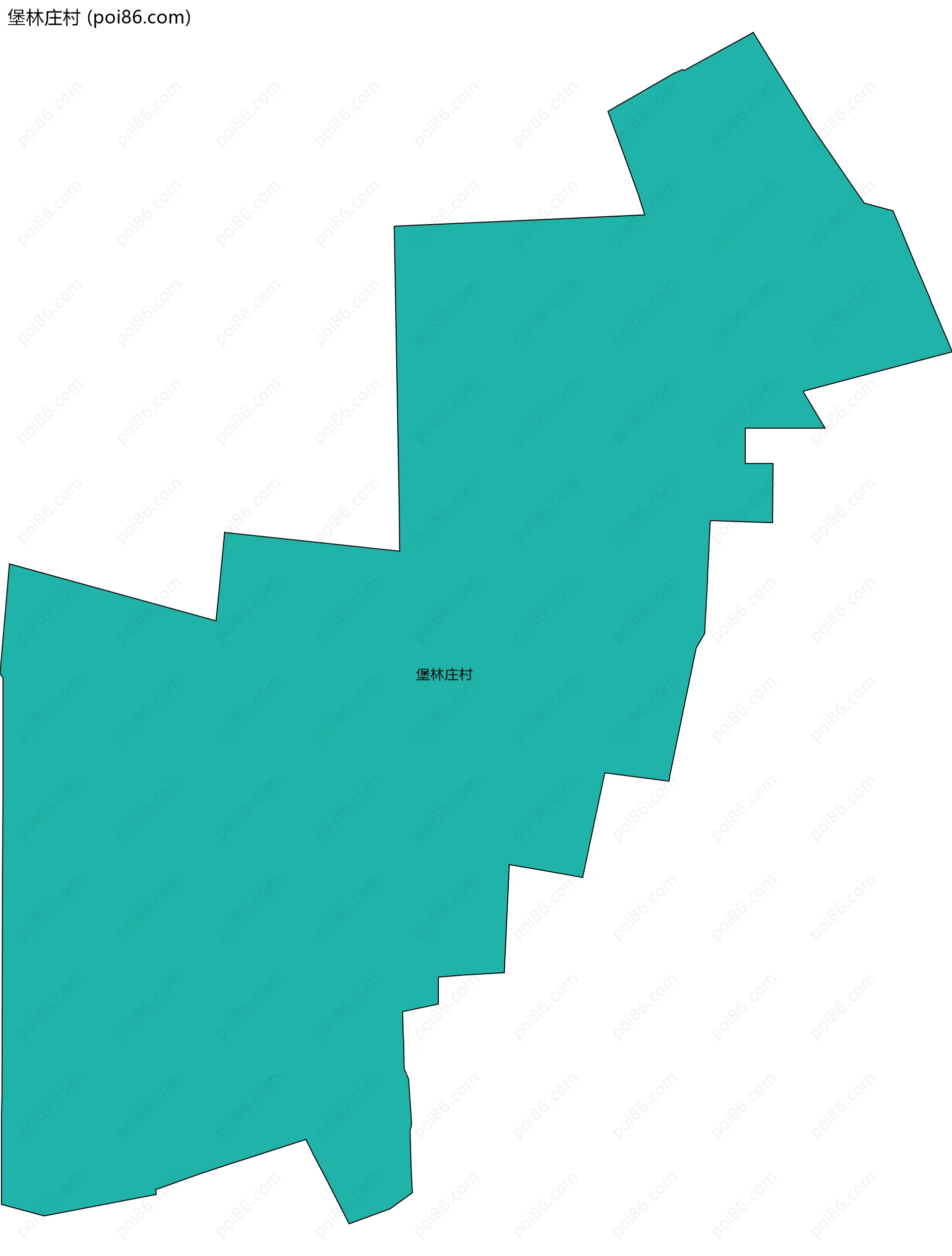 堡林庄村边界地图