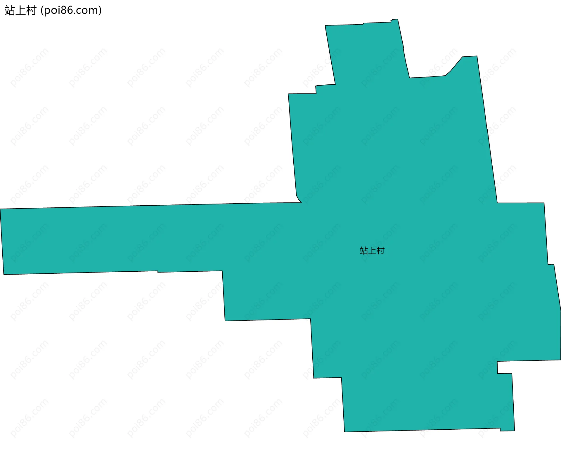 站上村边界地图