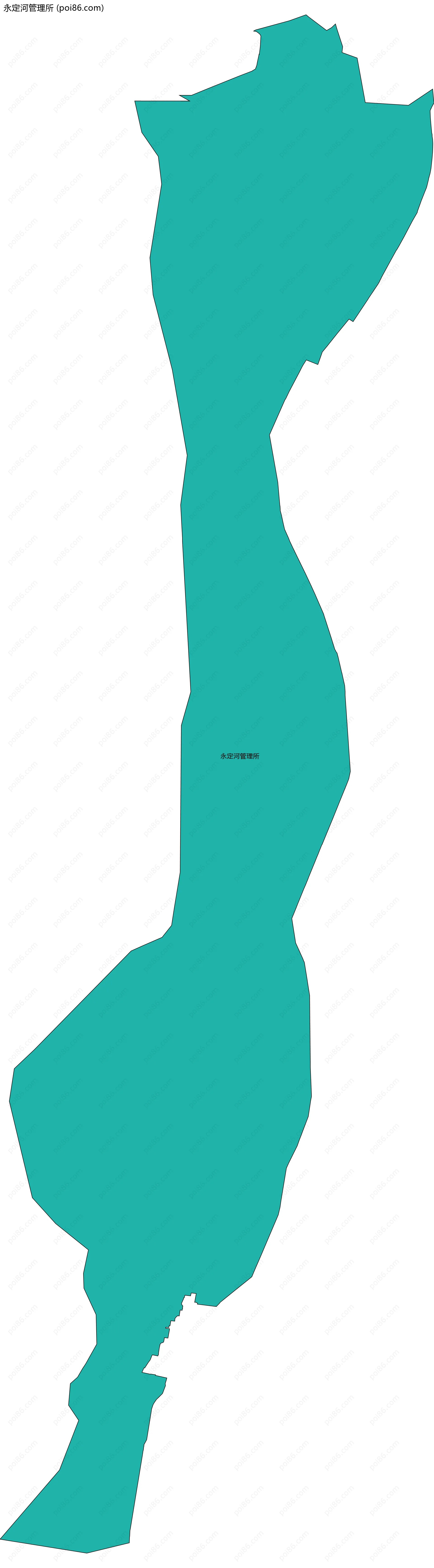 永定河管理所边界地图