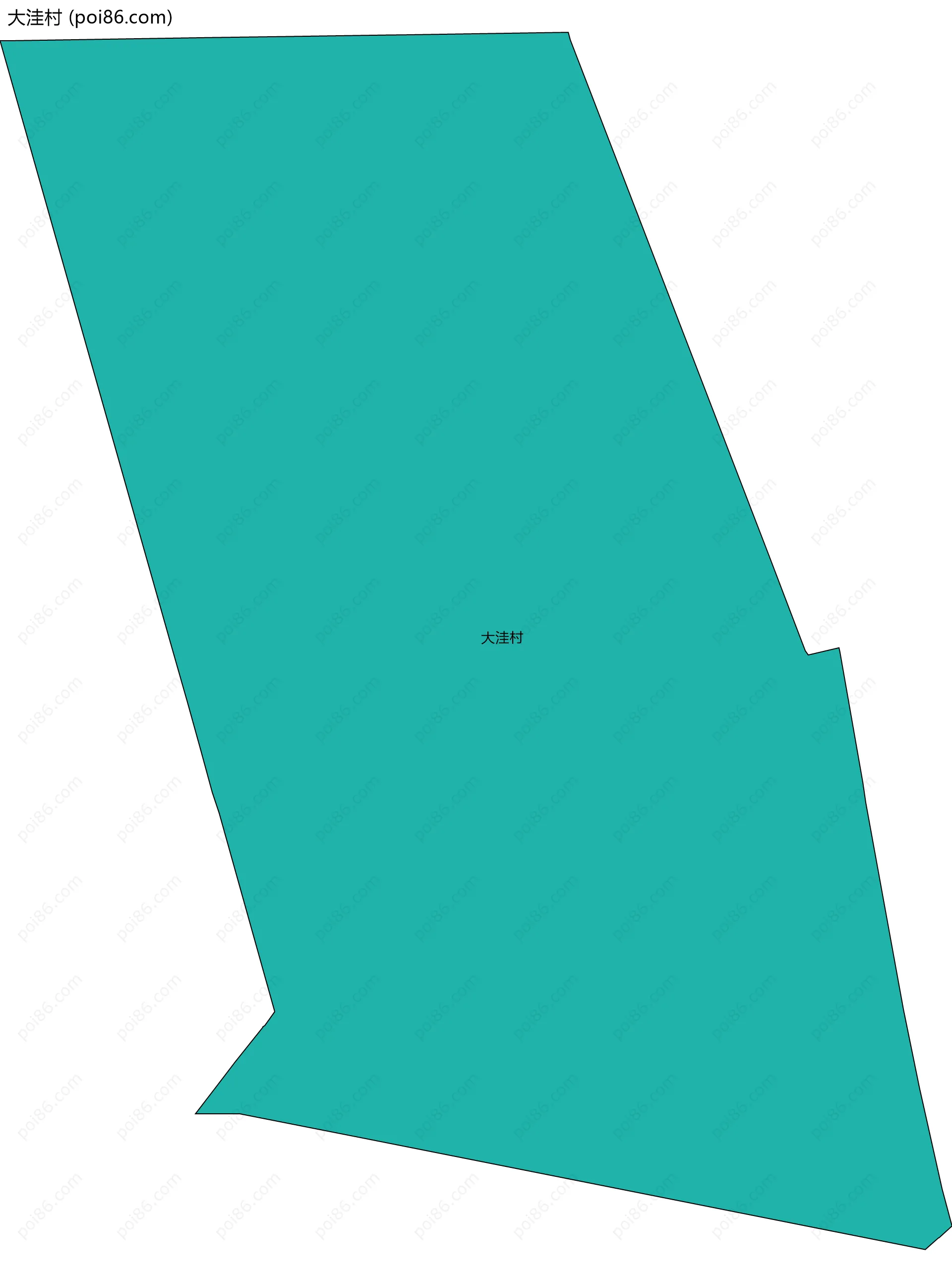 大洼村边界地图