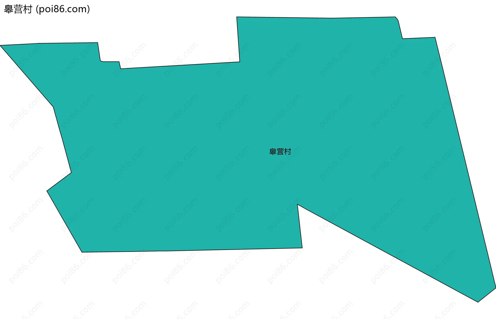 皋营村边界地图