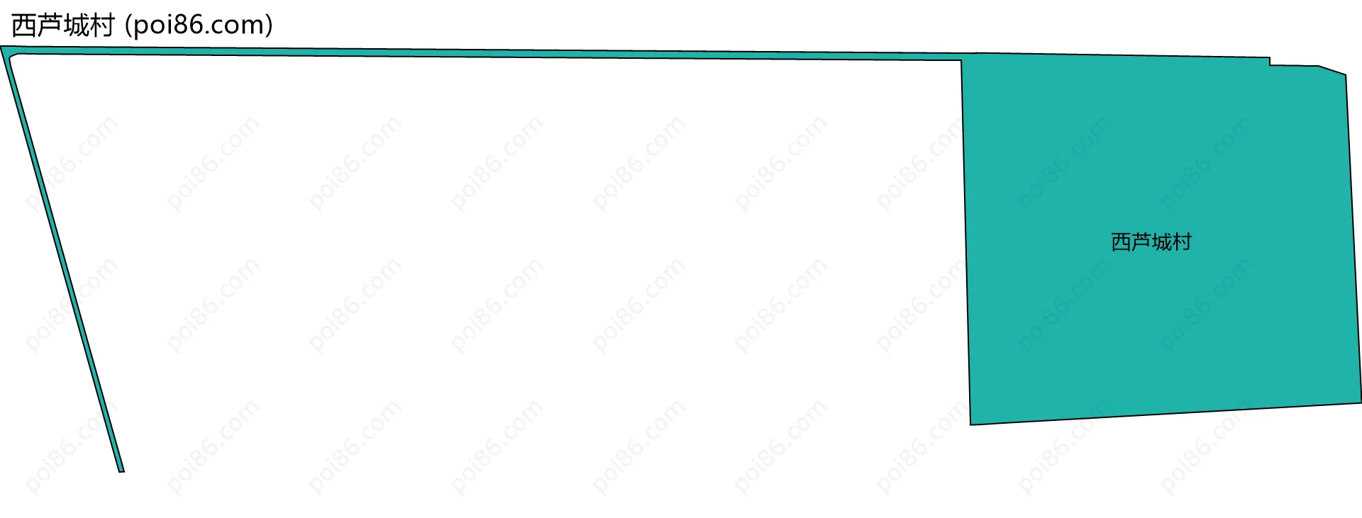 西芦城村边界地图