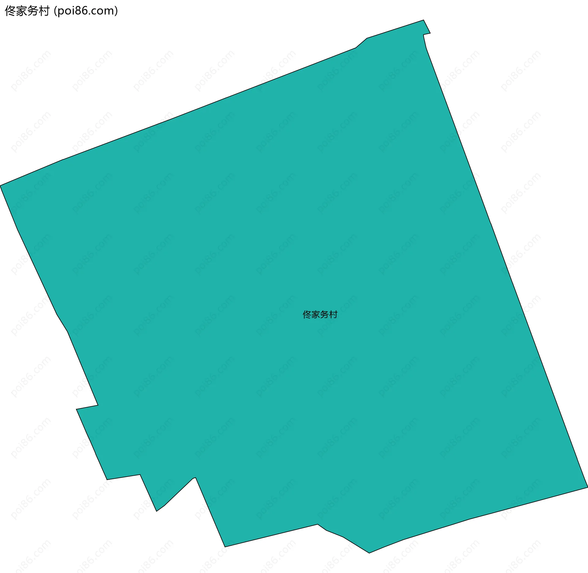 佟家务村边界地图