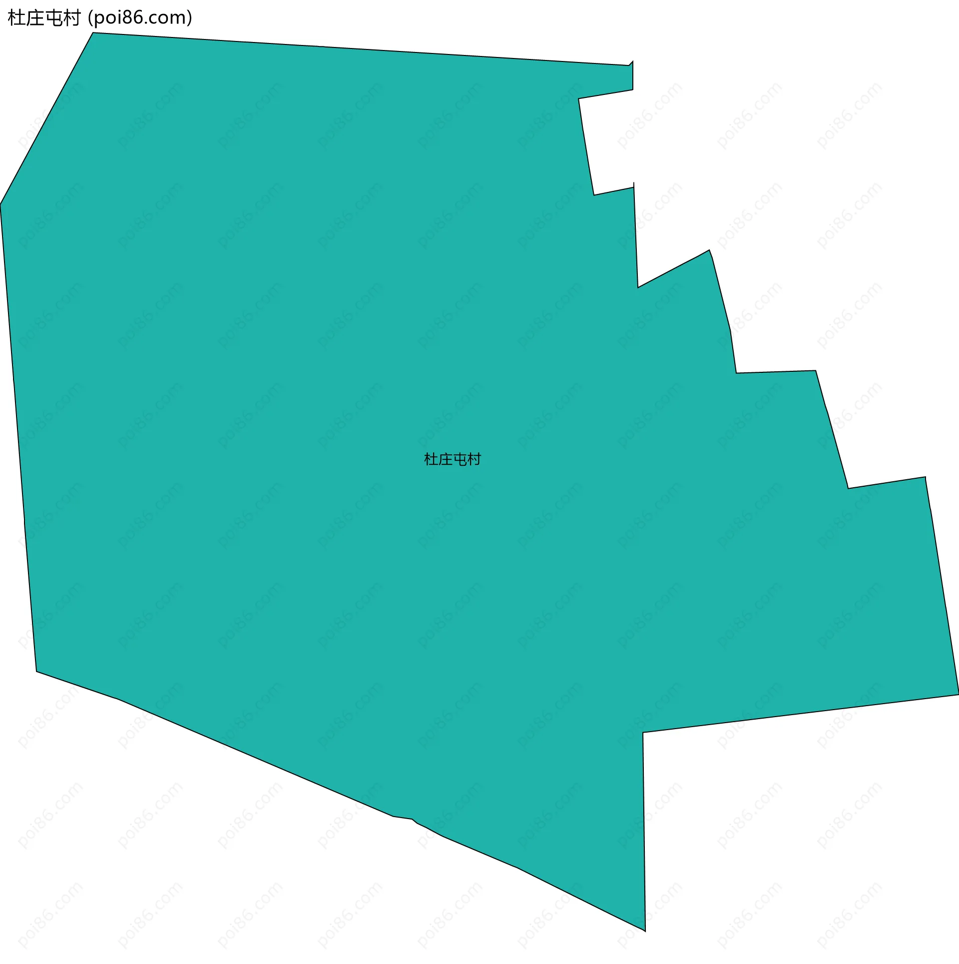 杜庄屯村边界地图