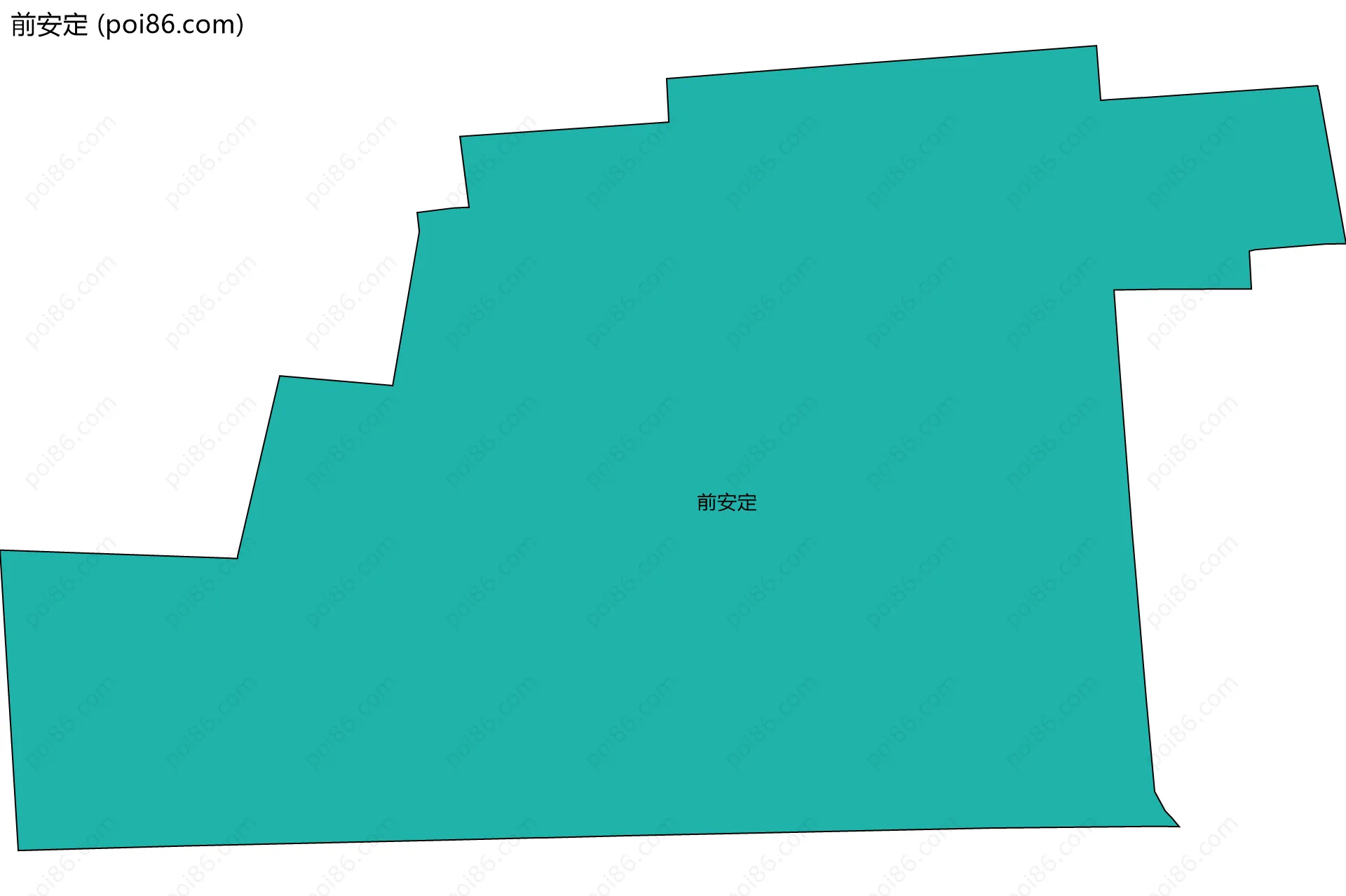 前安定边界地图