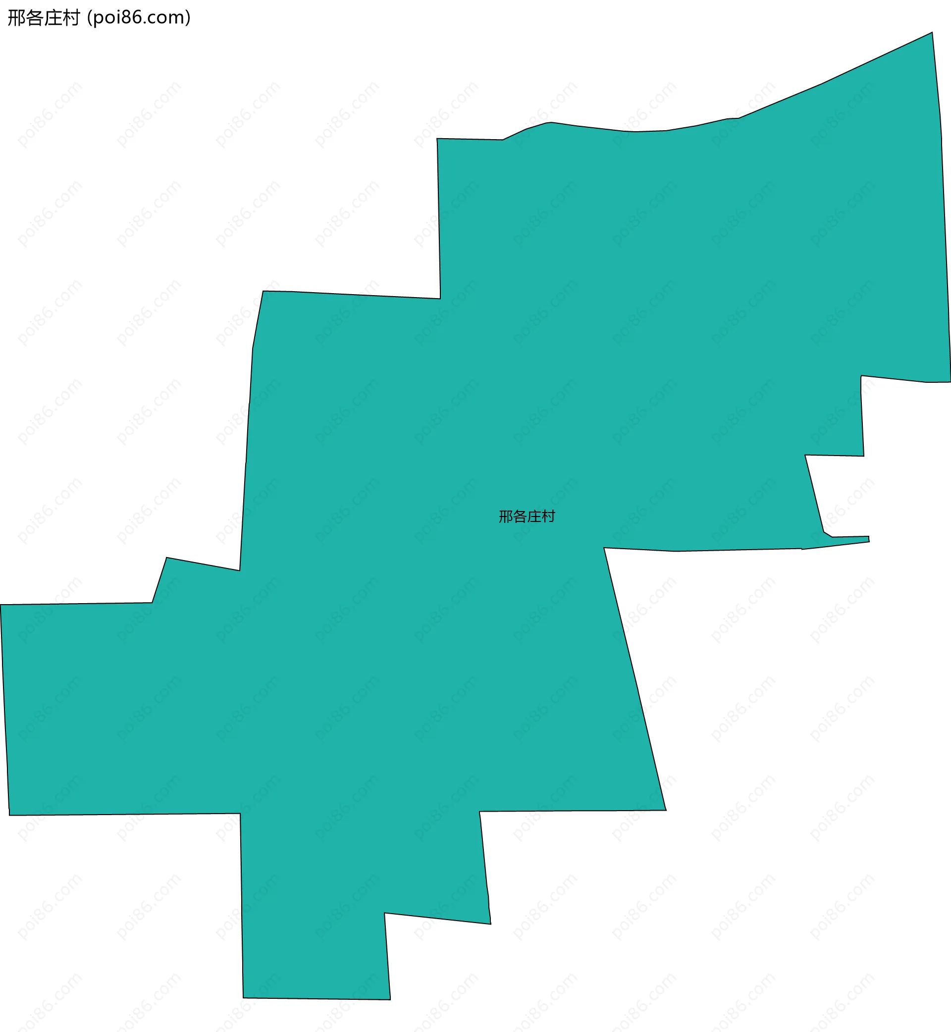 邢各庄村边界地图