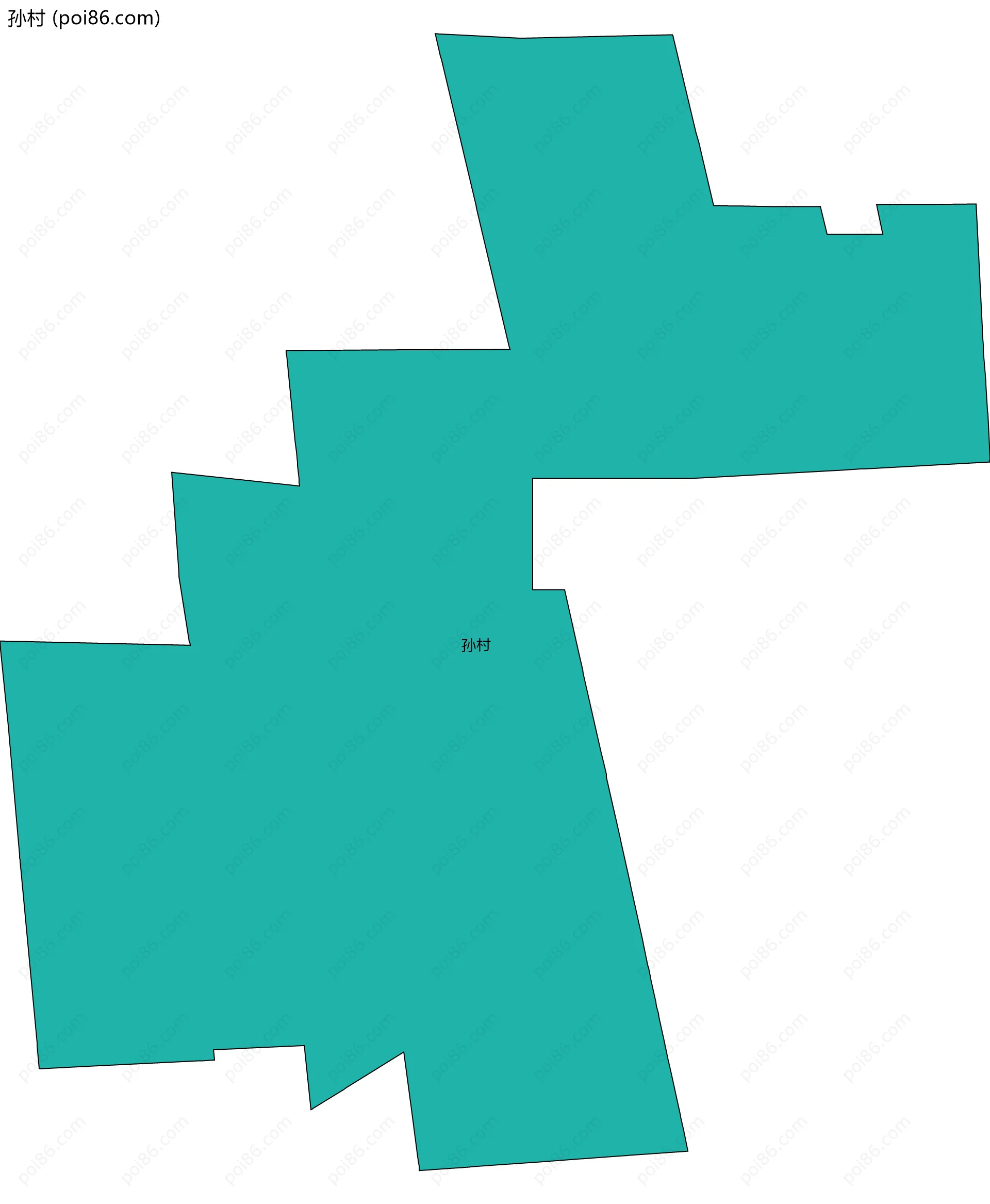 孙村边界地图