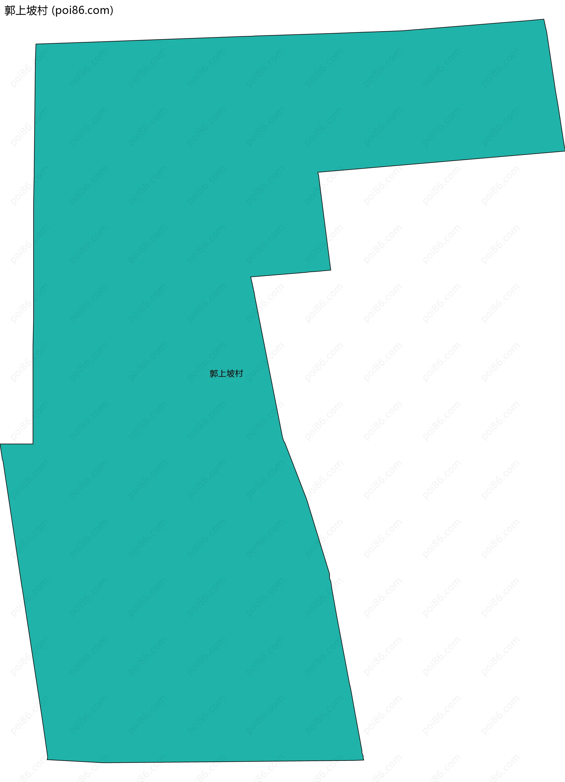 郭上坡村边界地图