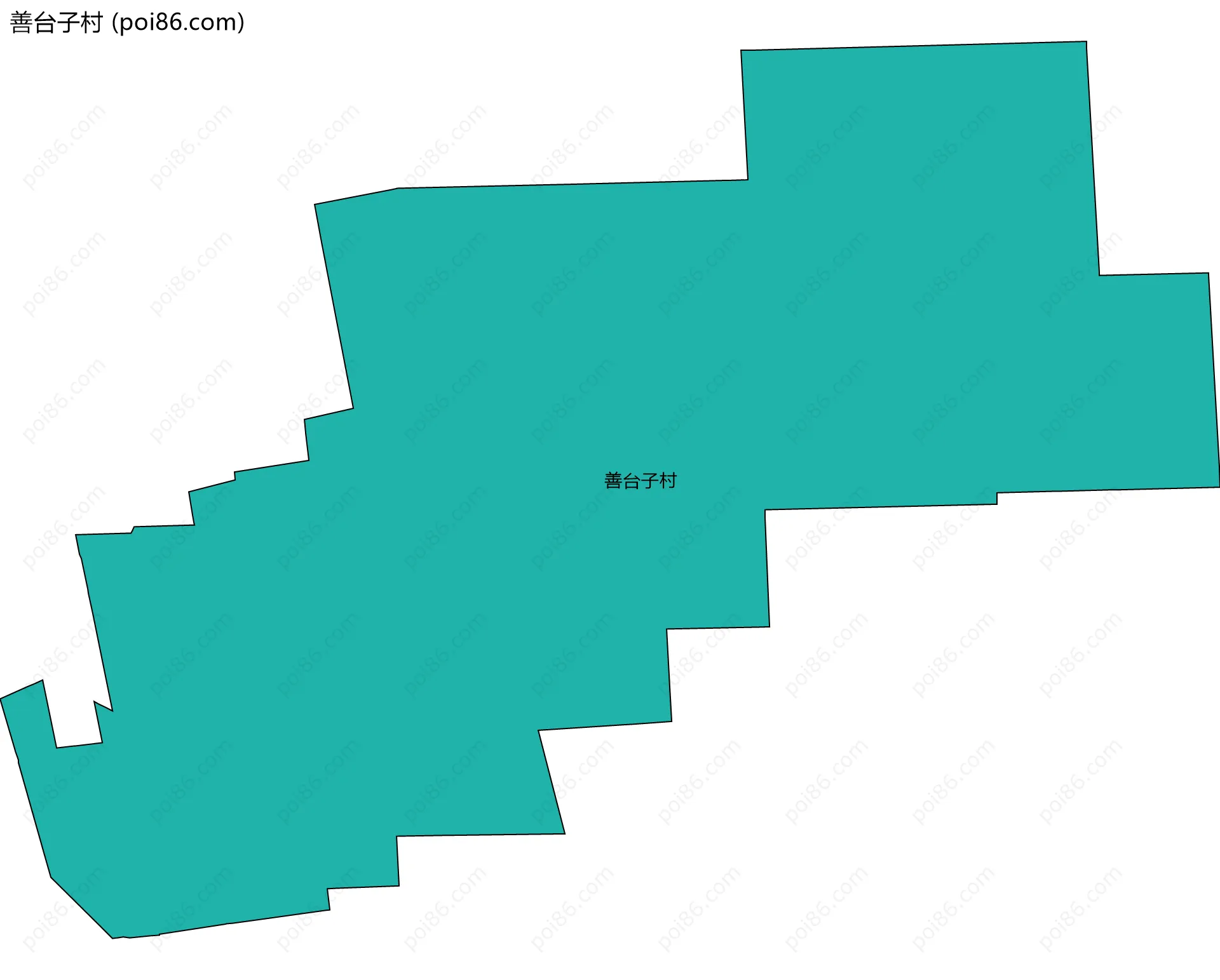 善台子村边界地图