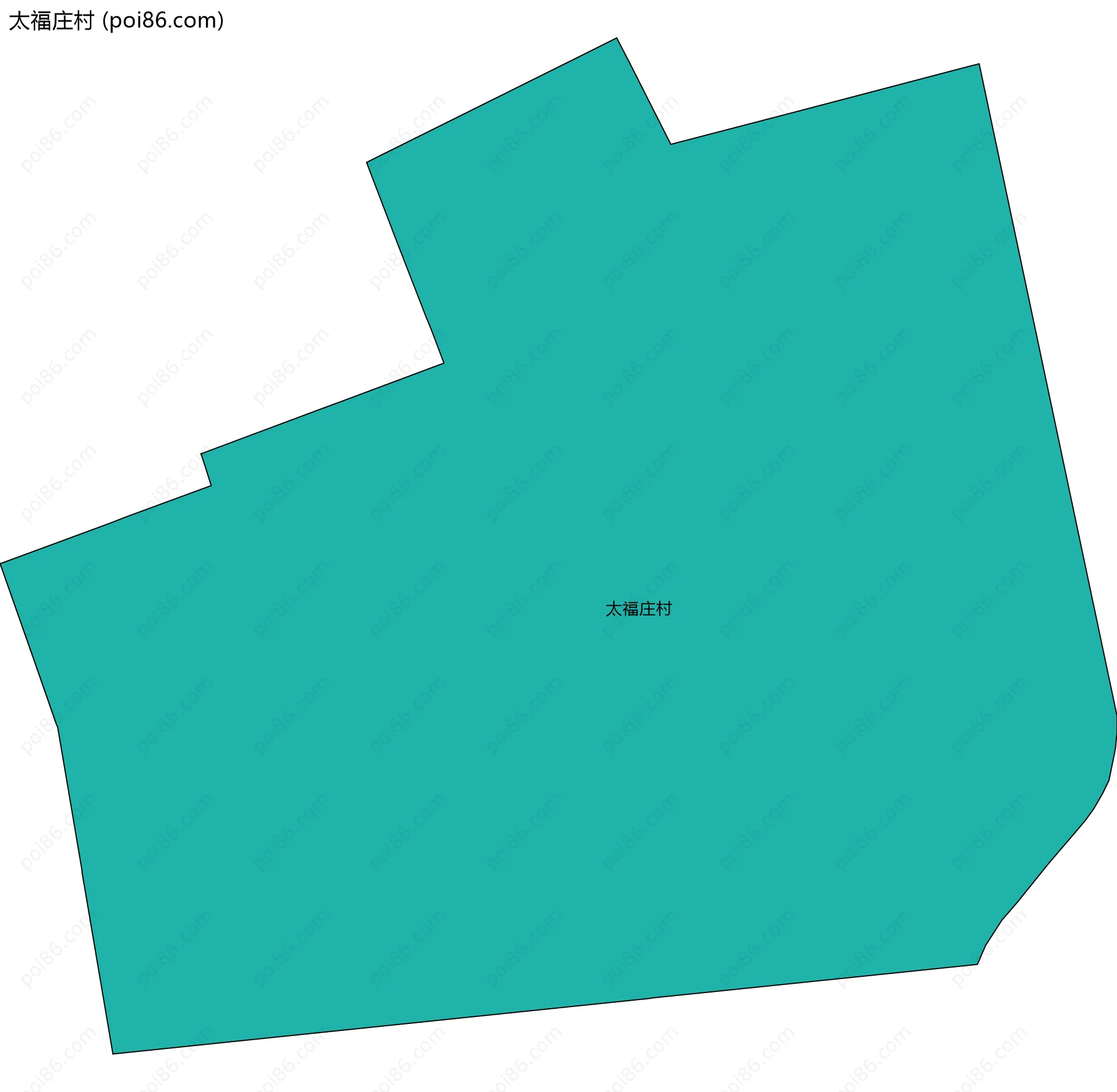 太福庄村边界地图