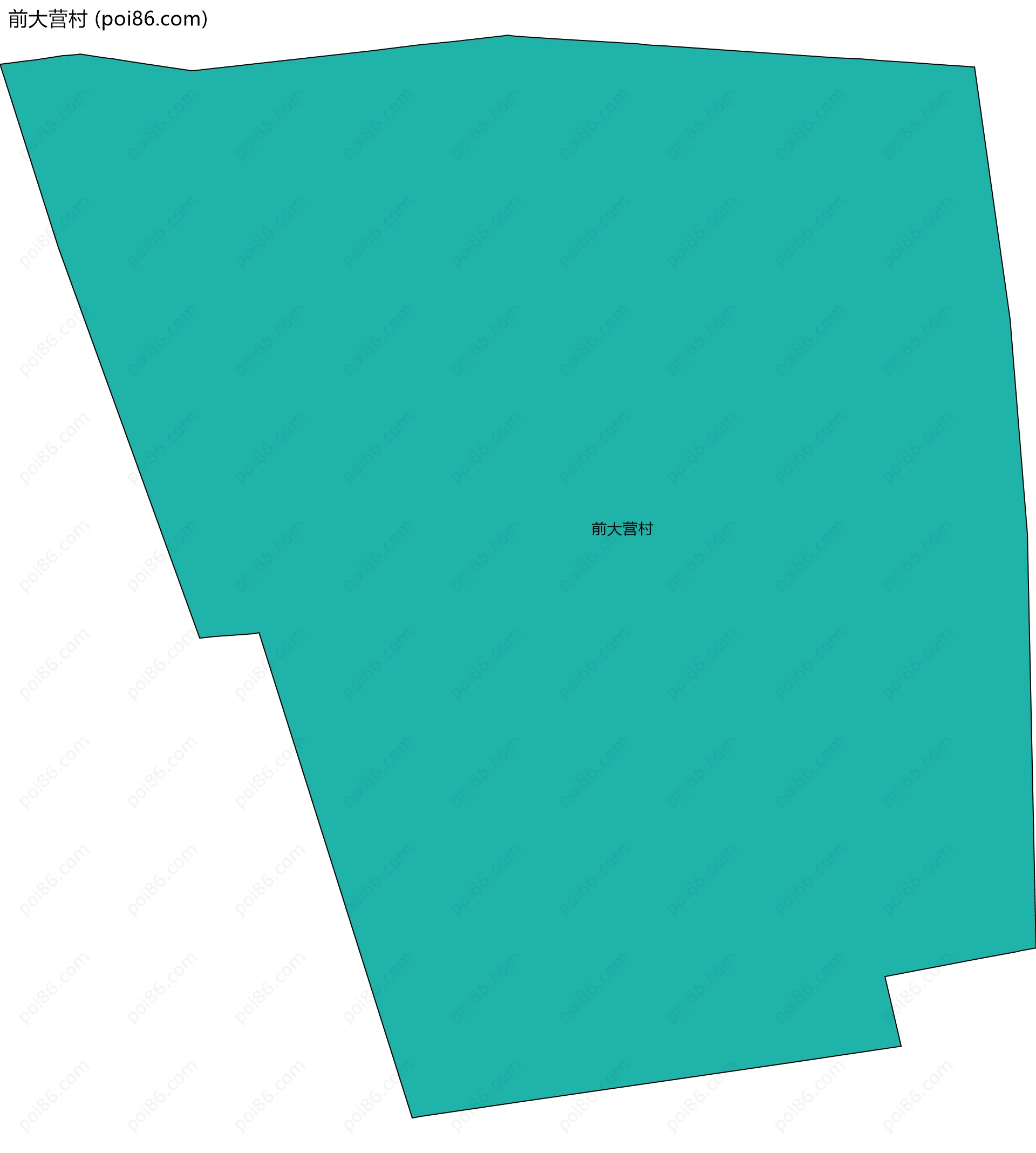 前大营村边界地图