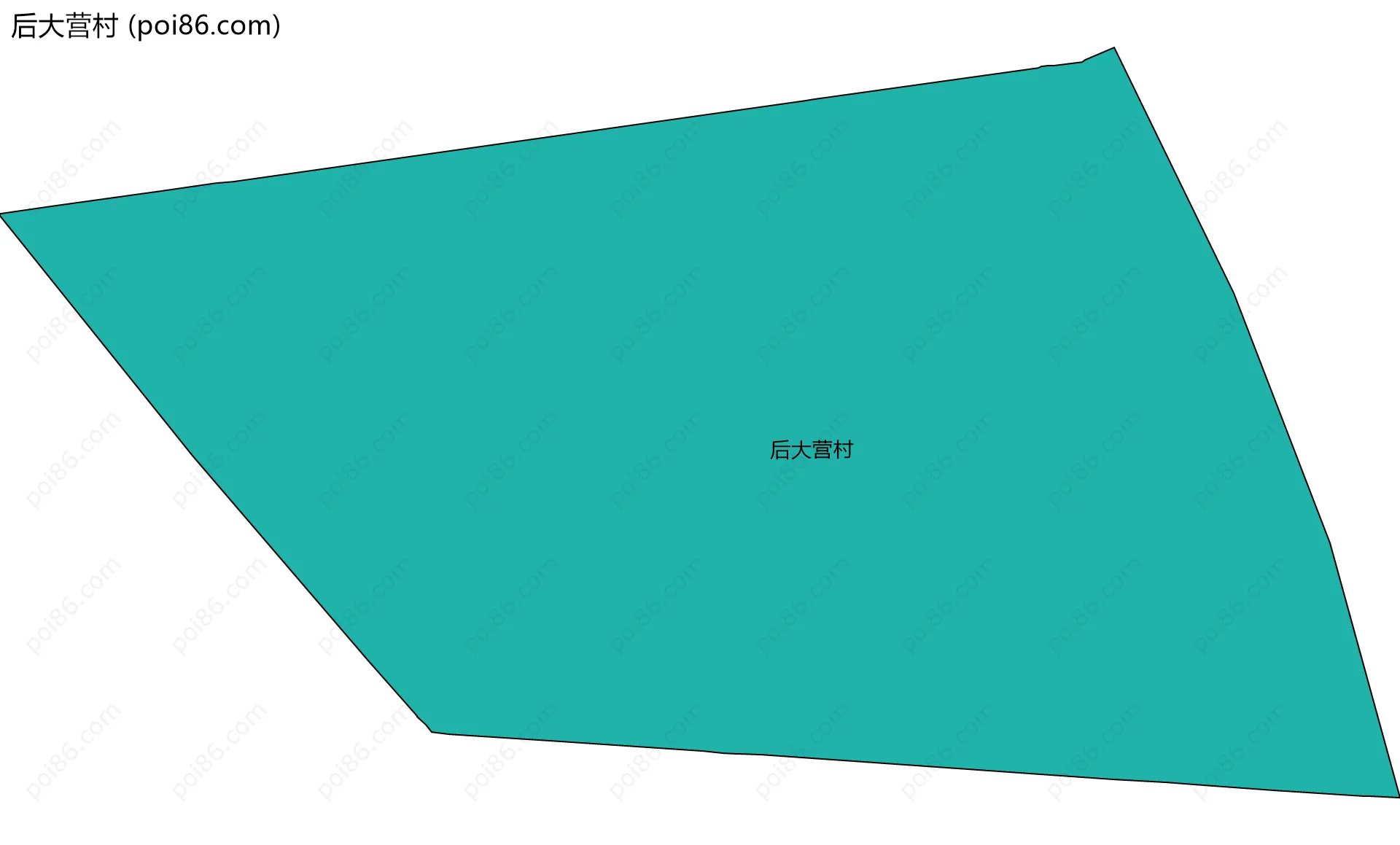 后大营村边界地图