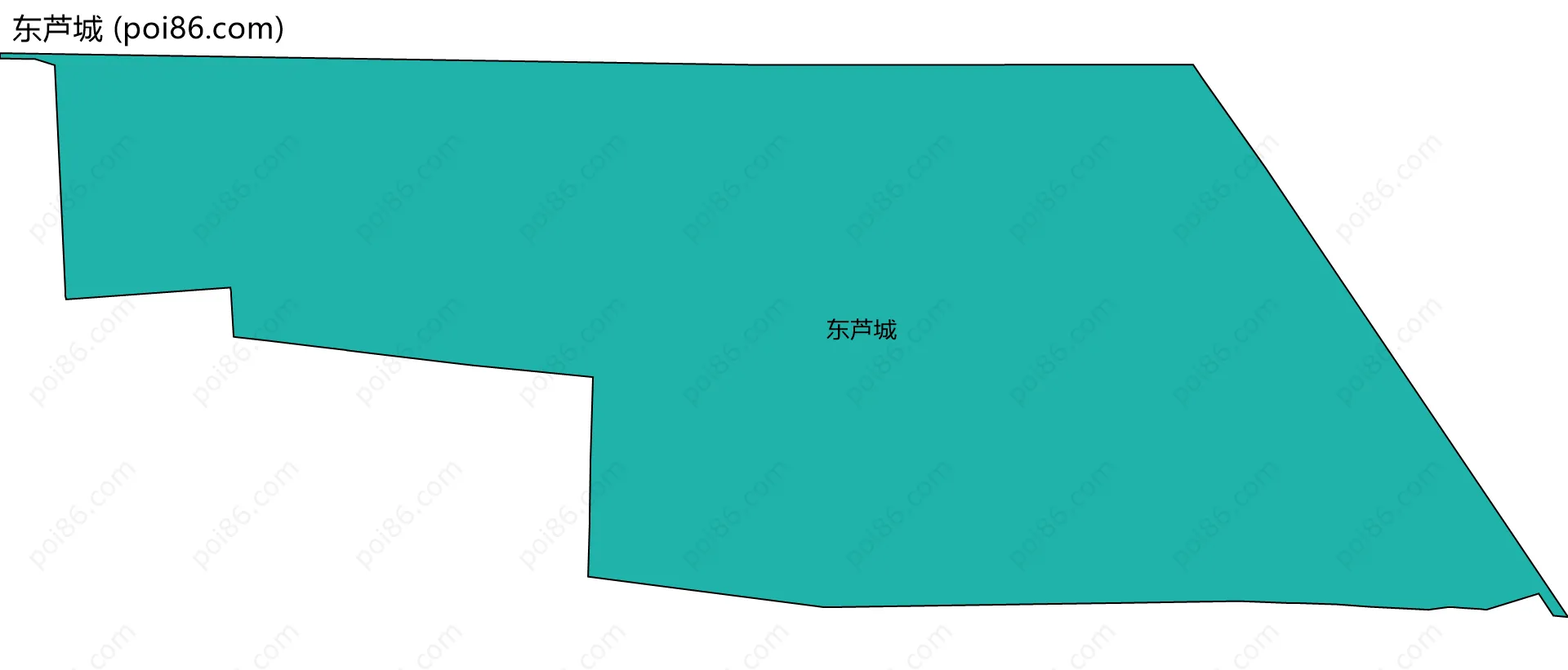 东芦城边界地图