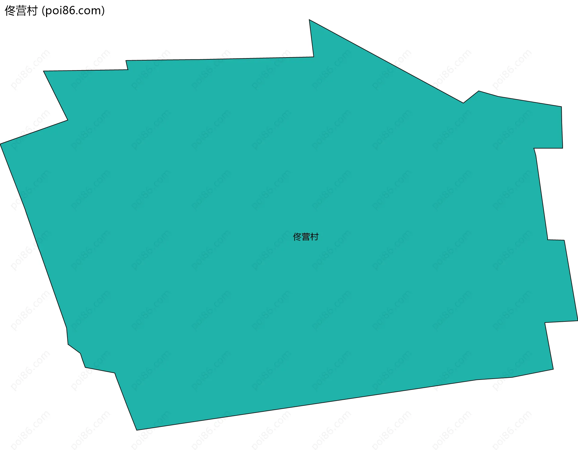 佟营村边界地图