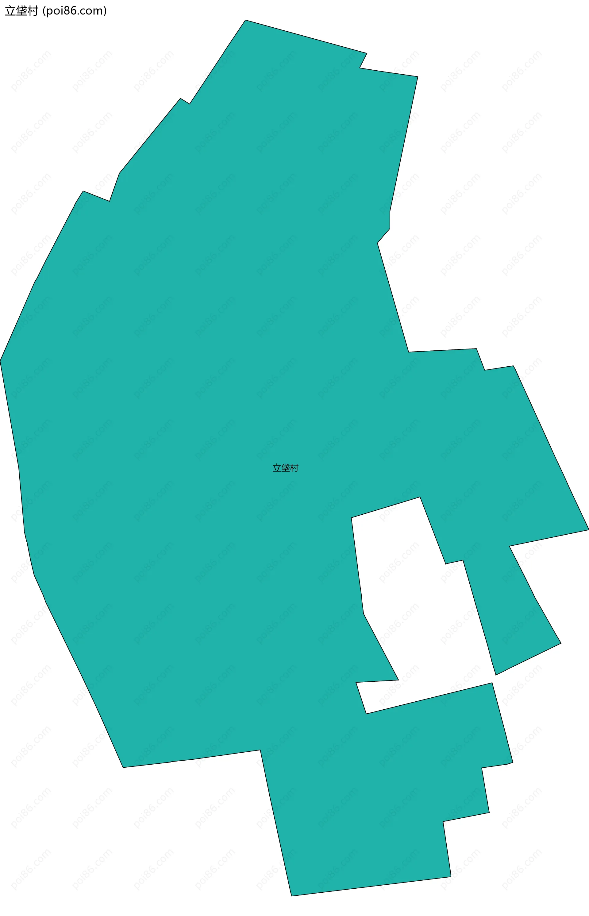 立垡村边界地图