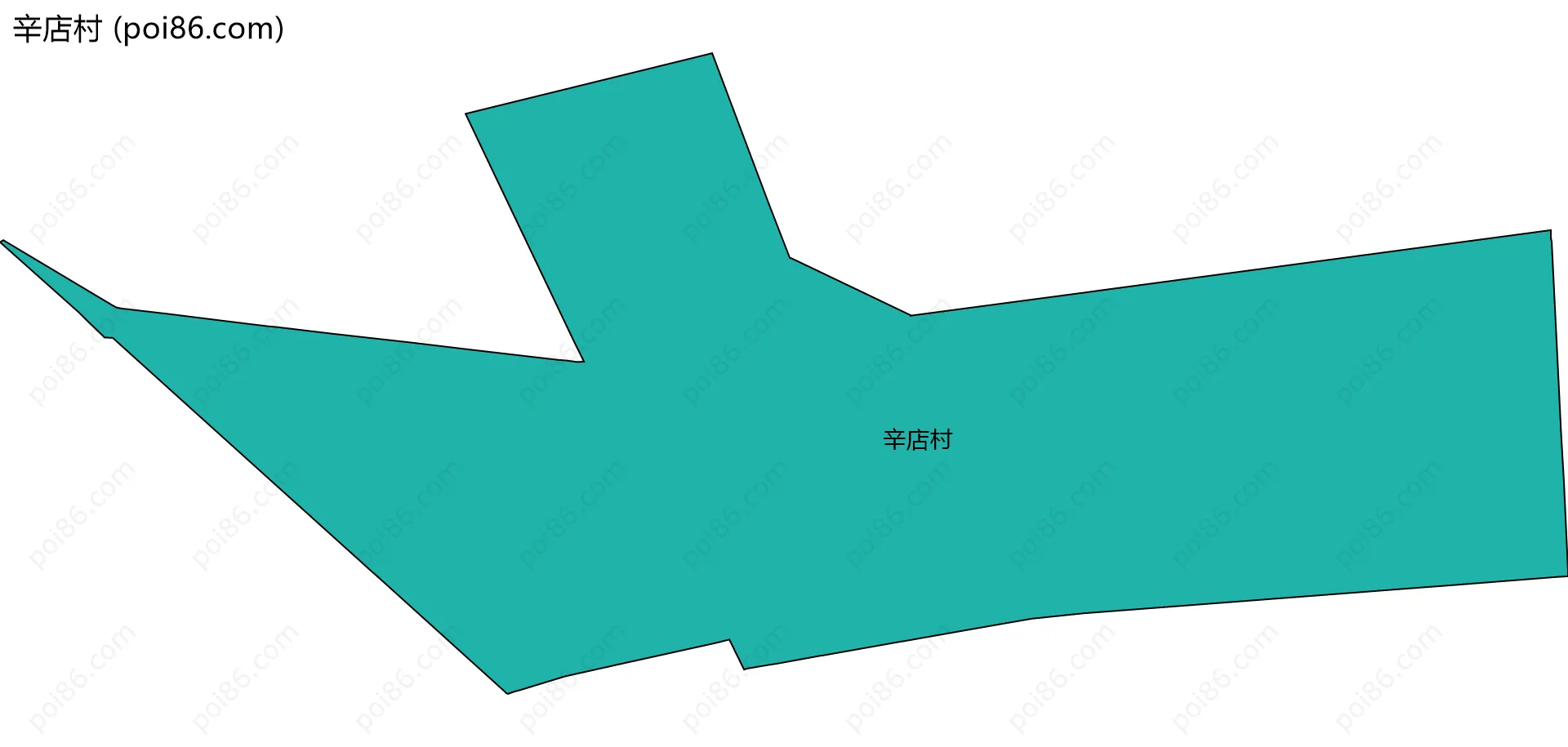 辛店村边界地图