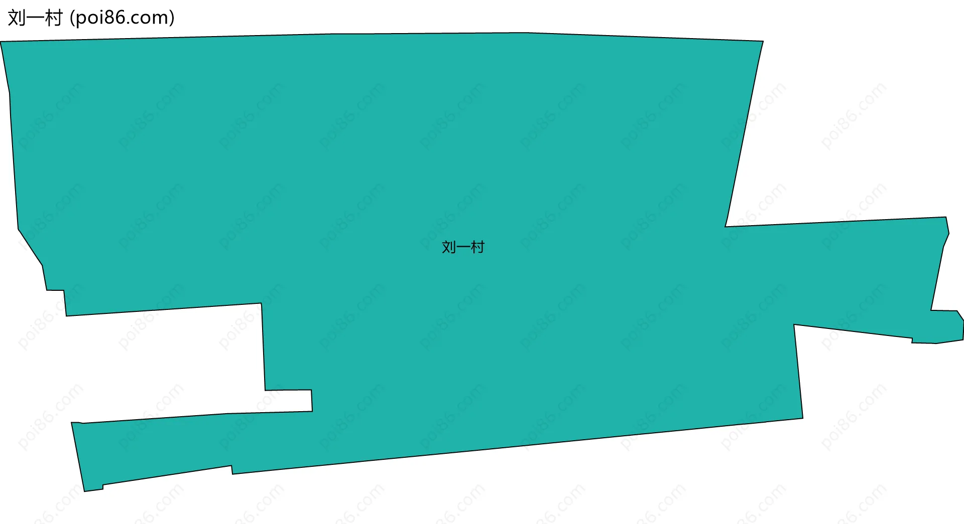 刘一村边界地图