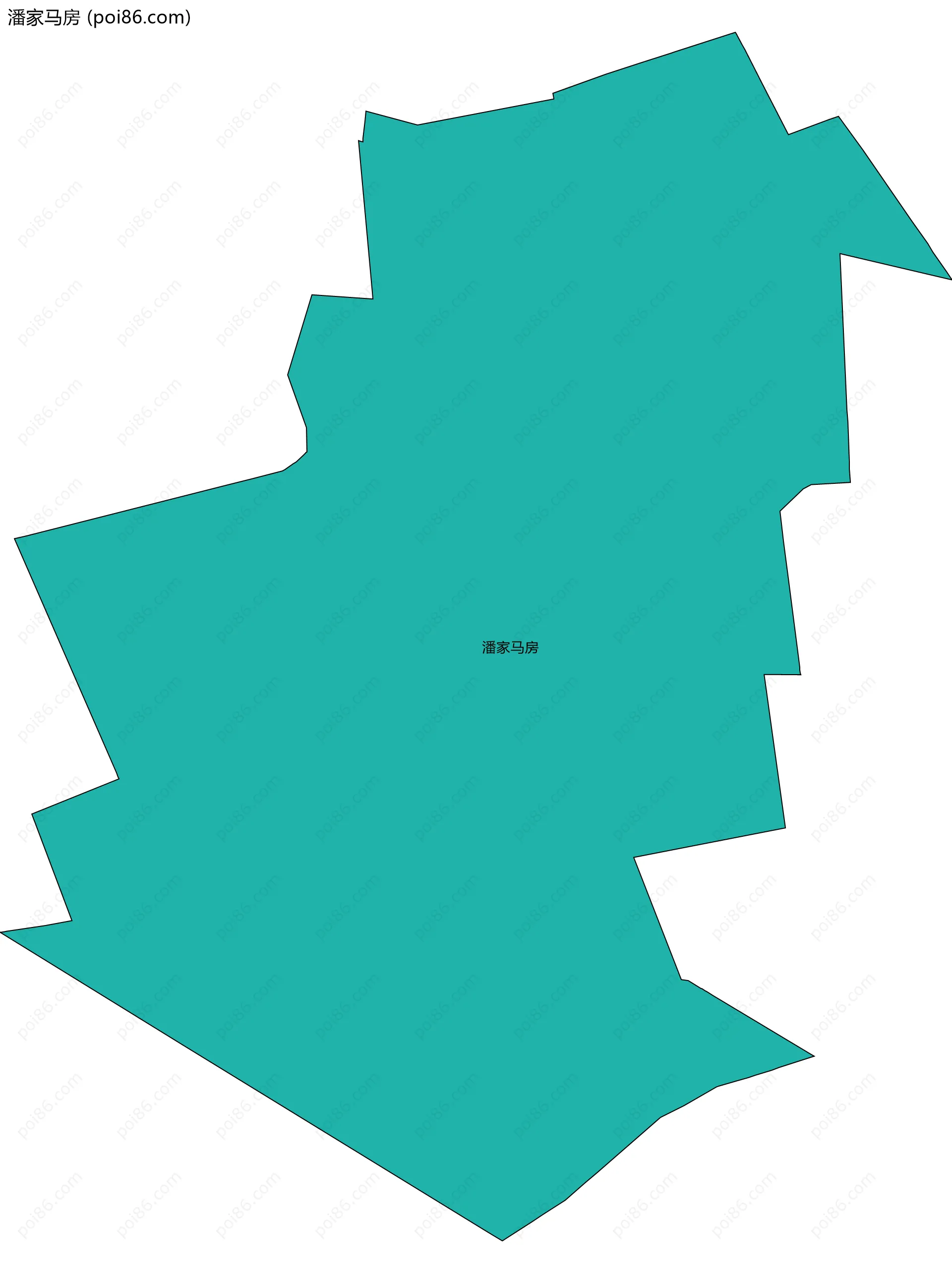 潘家马房边界地图