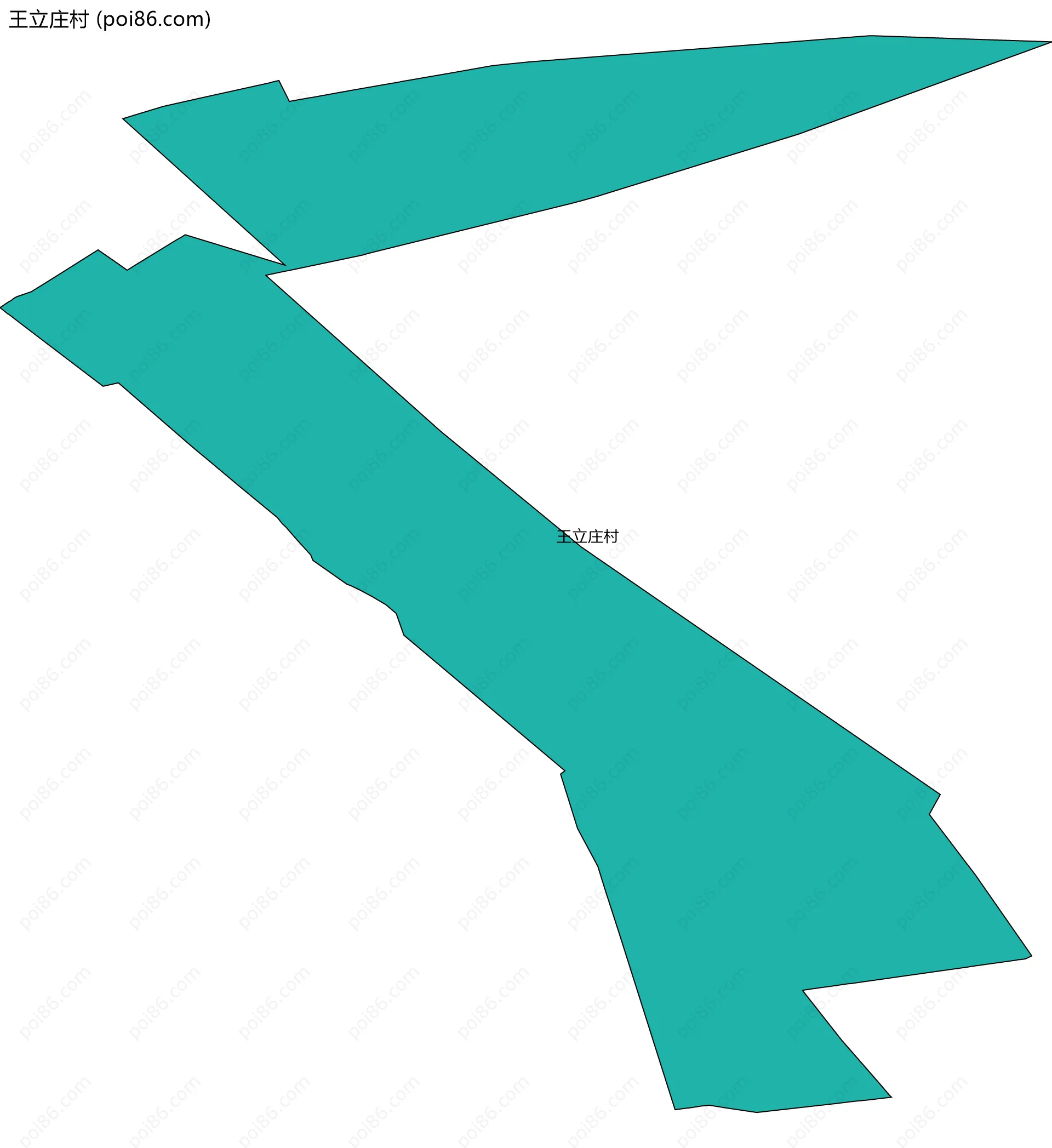 王立庄村边界地图