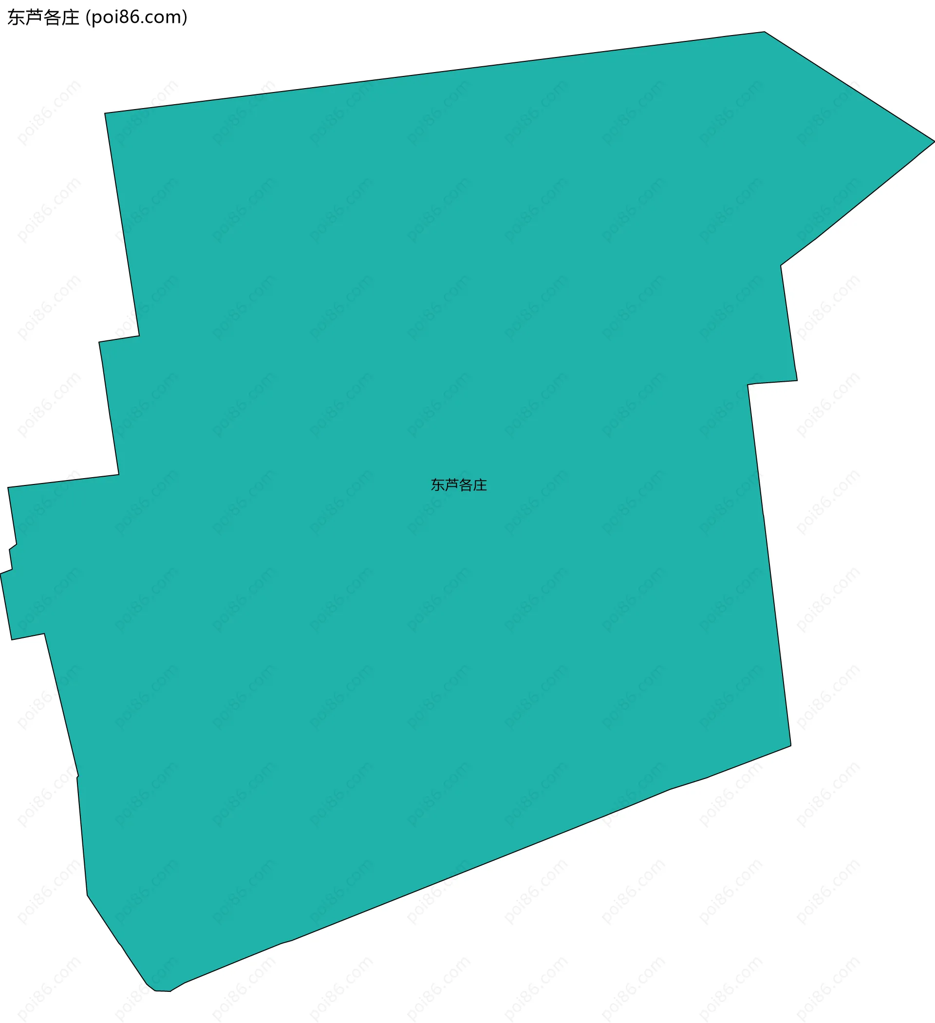 东芦各庄边界地图