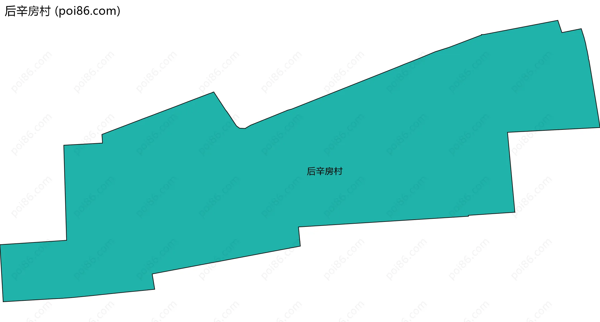 后辛房村边界地图