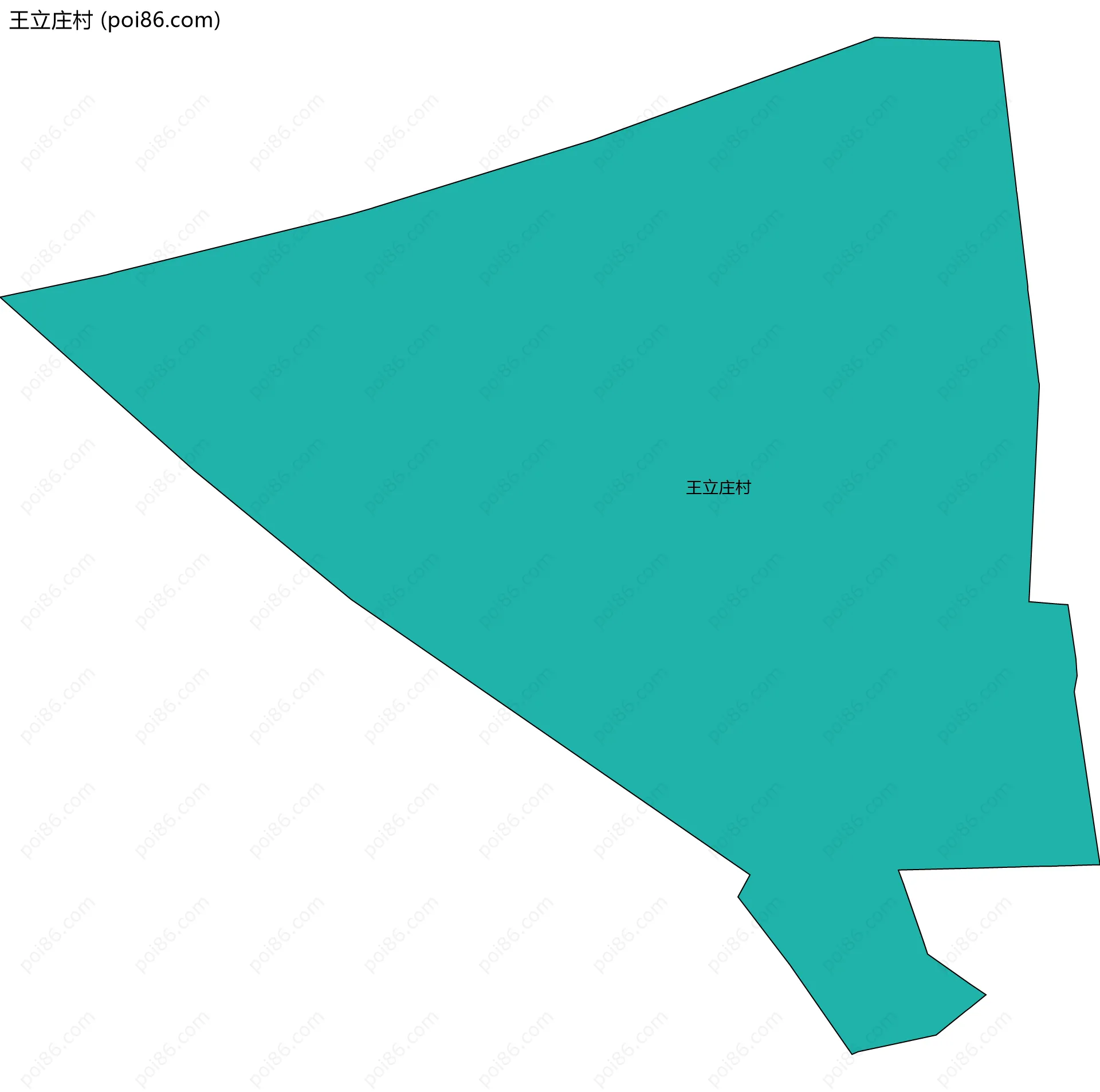 王立庄村边界地图