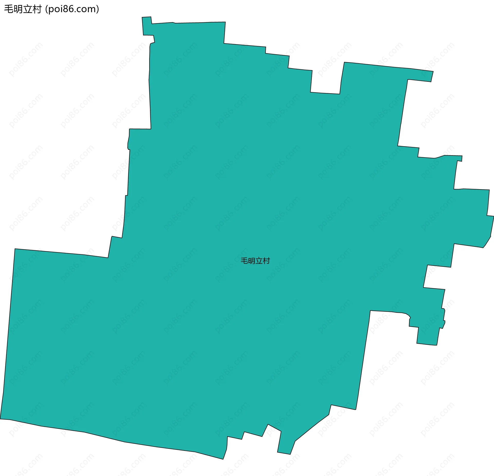 毛明立村边界地图