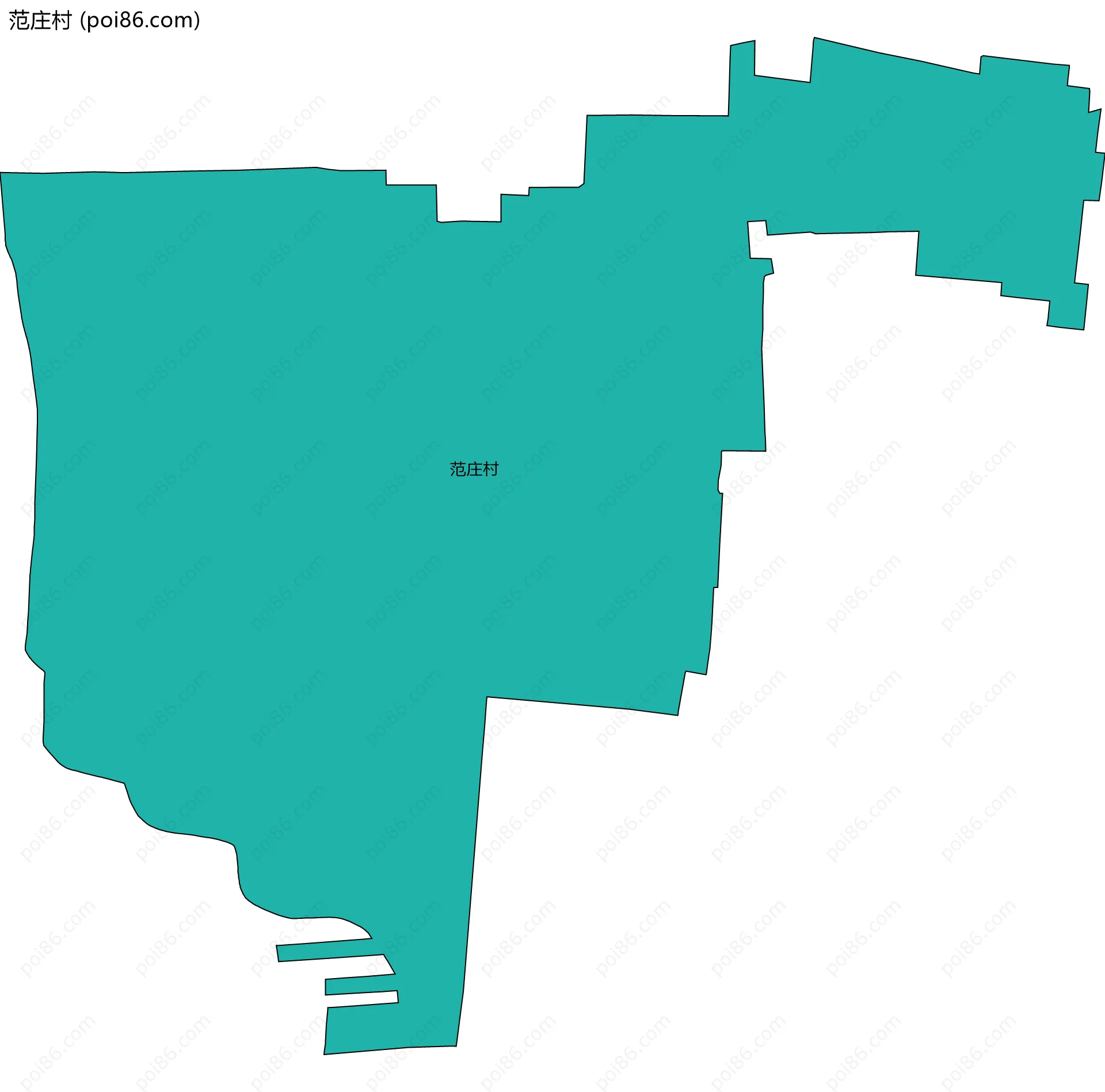范庄村边界地图